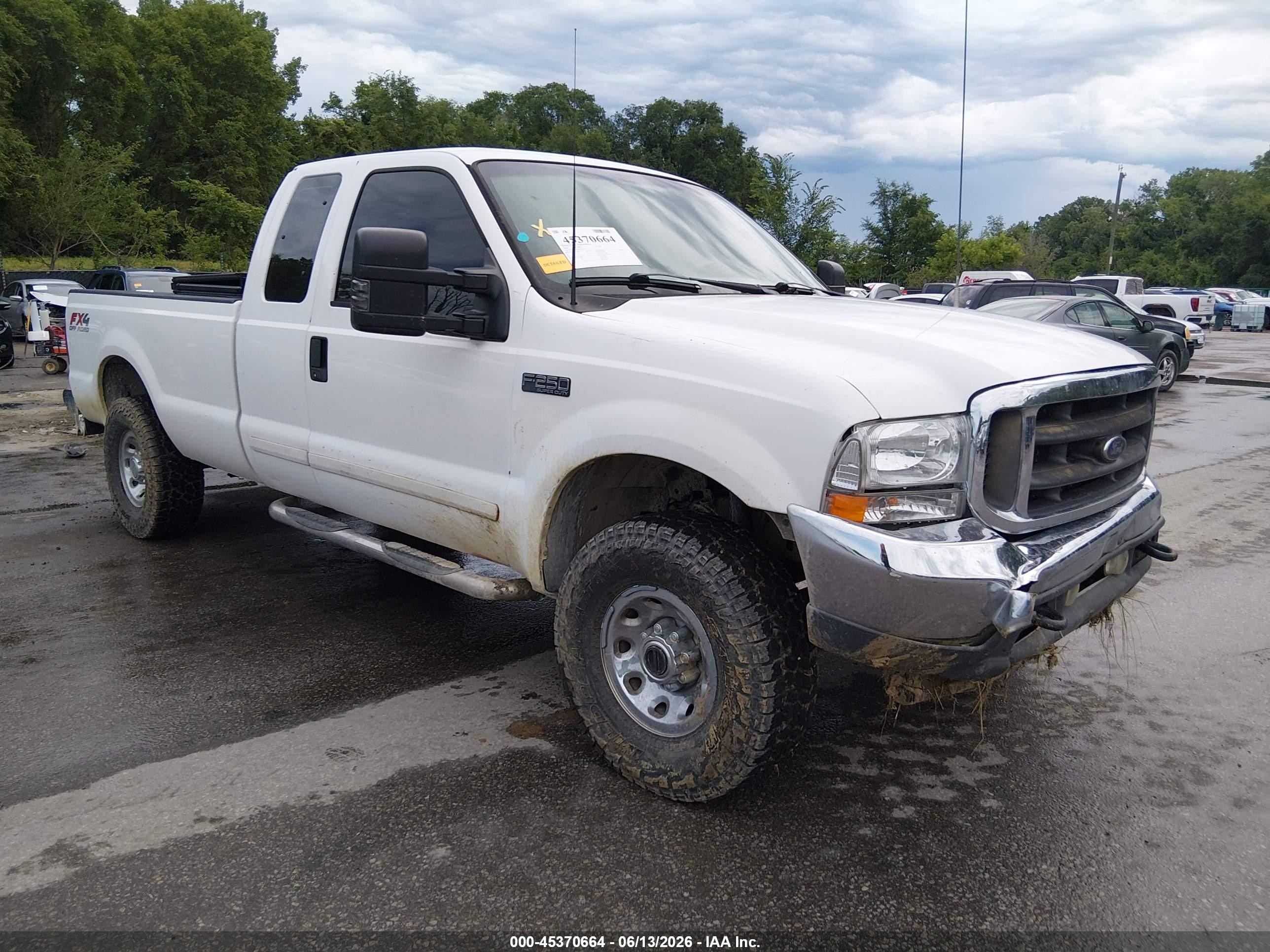 2003 Ford F-250 Lariat/xl/xlt White vin: 1FTNX21L83EB76257
