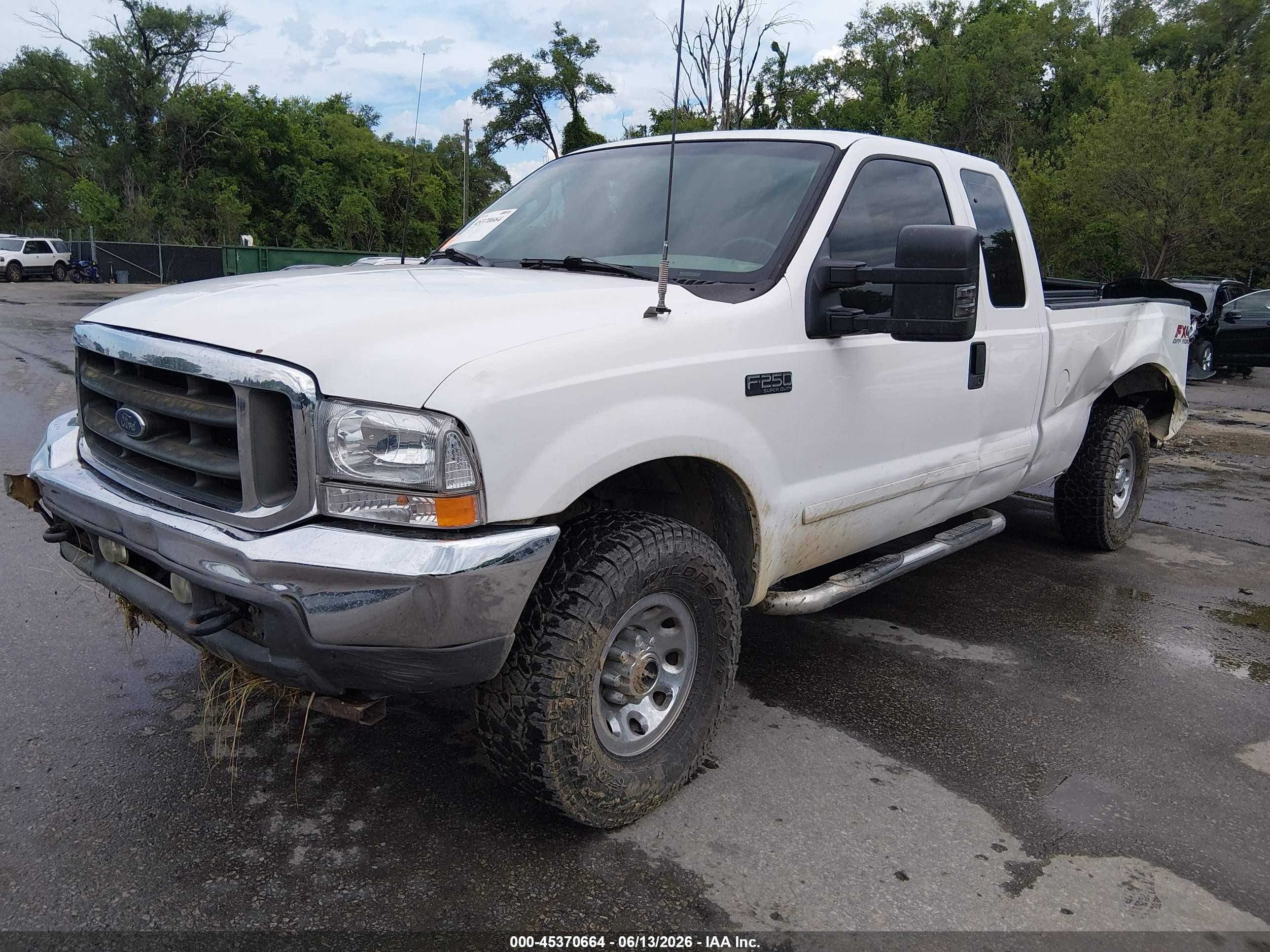 2003 Ford F-250 Lariat/xl/xlt Белый vin: 1FTNX21L83EB76257