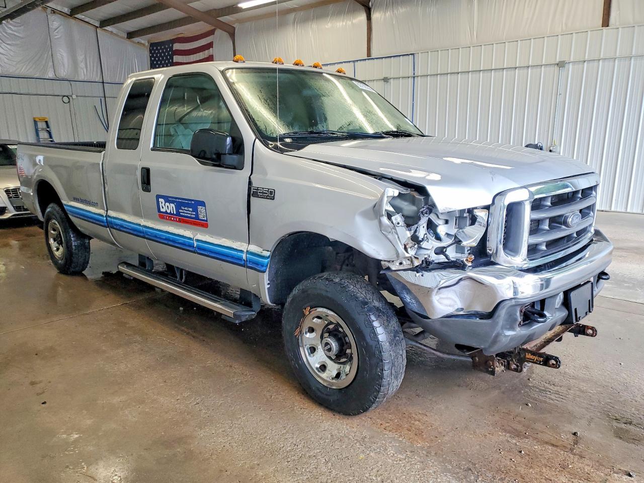 2004 Ford F250 Super Duty Silver vin: 1FTNX21L84EB34317