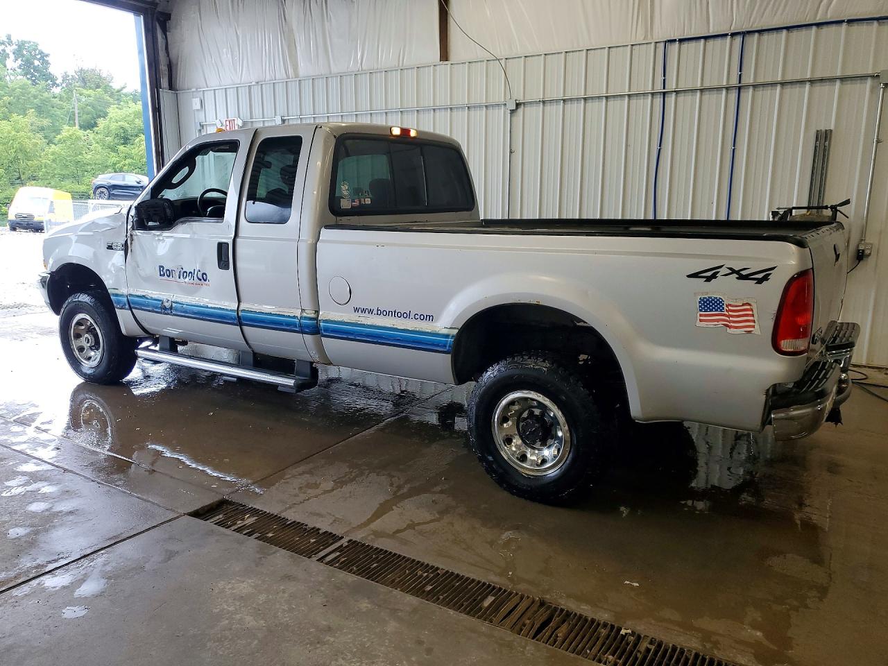 2004 Ford F250 Super Duty Silver vin: 1FTNX21L84EB34317