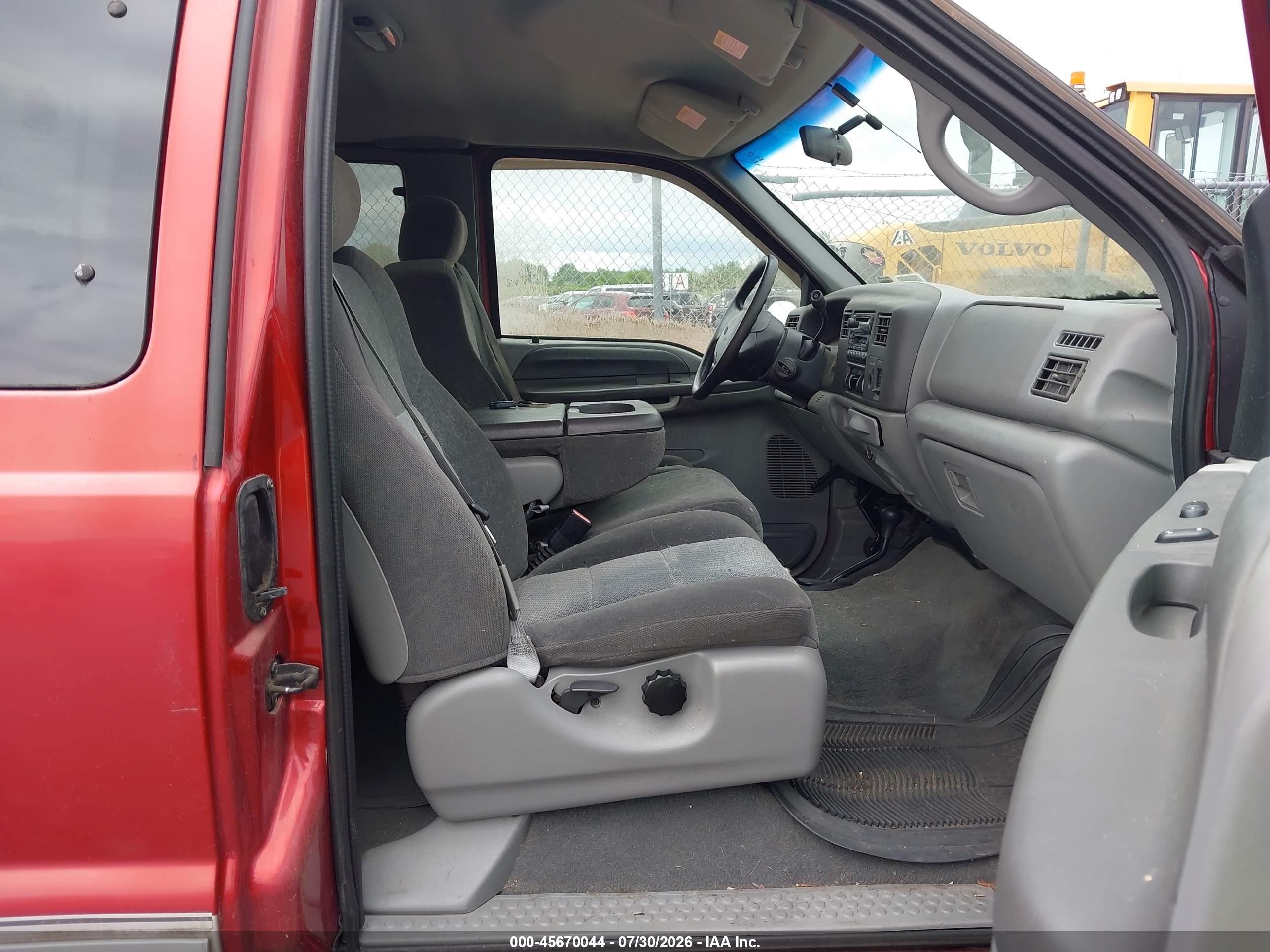 2002 Ford F-250 Lariat/xl/xlt Red vin: 1FTNX21L92EB49552