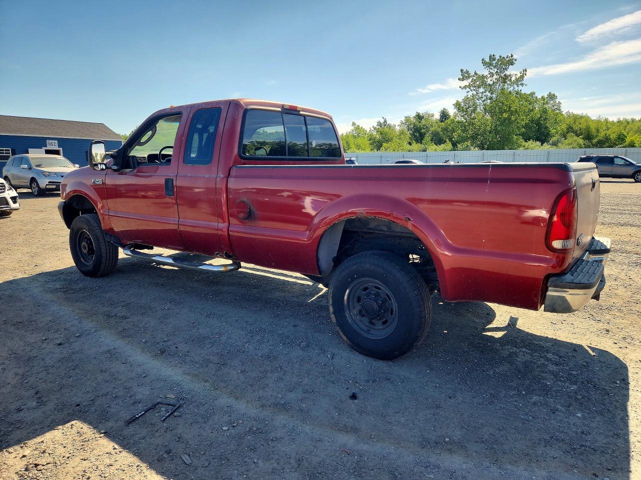 2003 Ford F-250 Super Duty Red vin: 1FTNX21L93EC05619