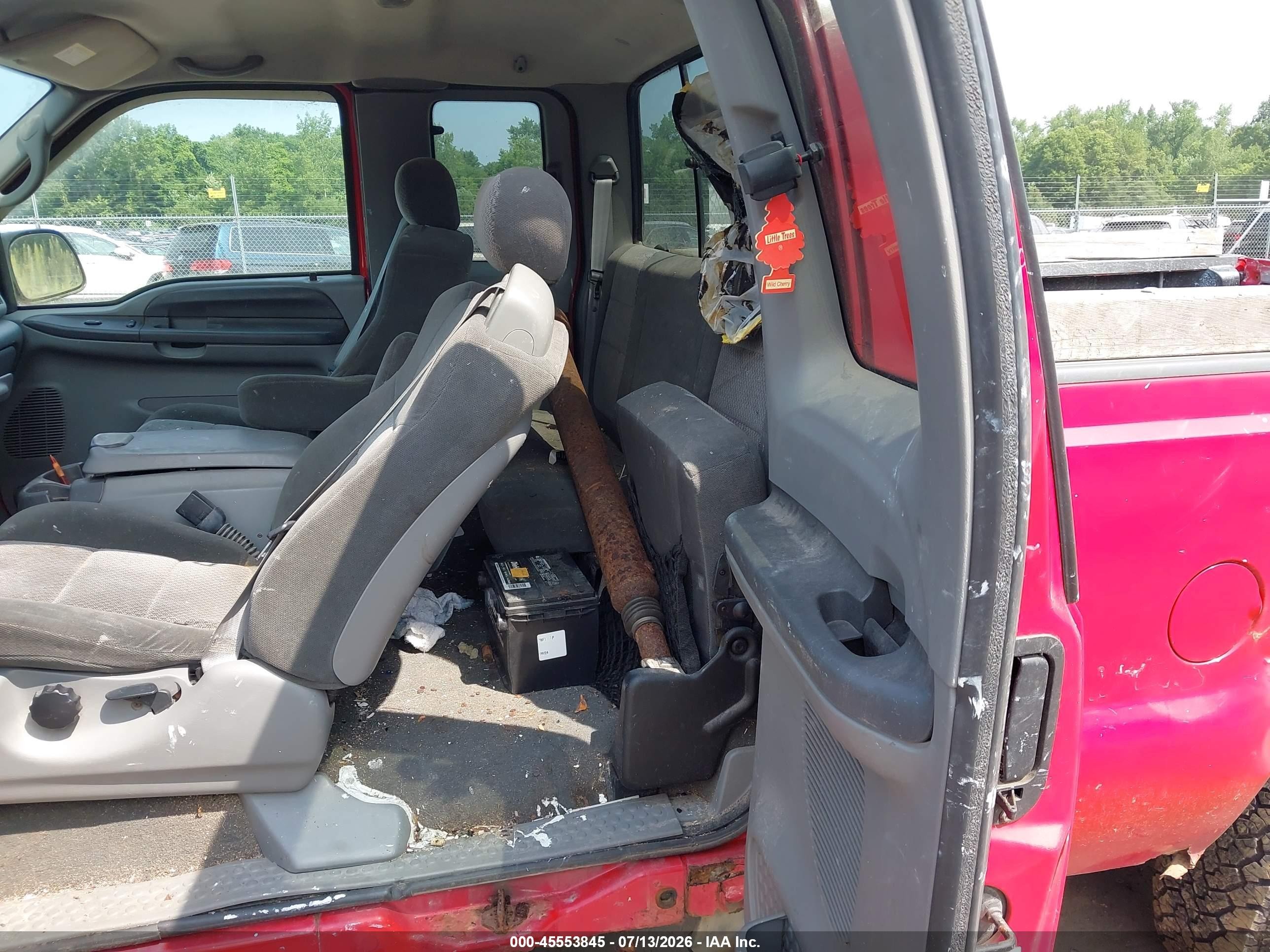 2002 Ford F-250 Lariat/xl/xlt Red vin: 1FTNX21LX2EA70178