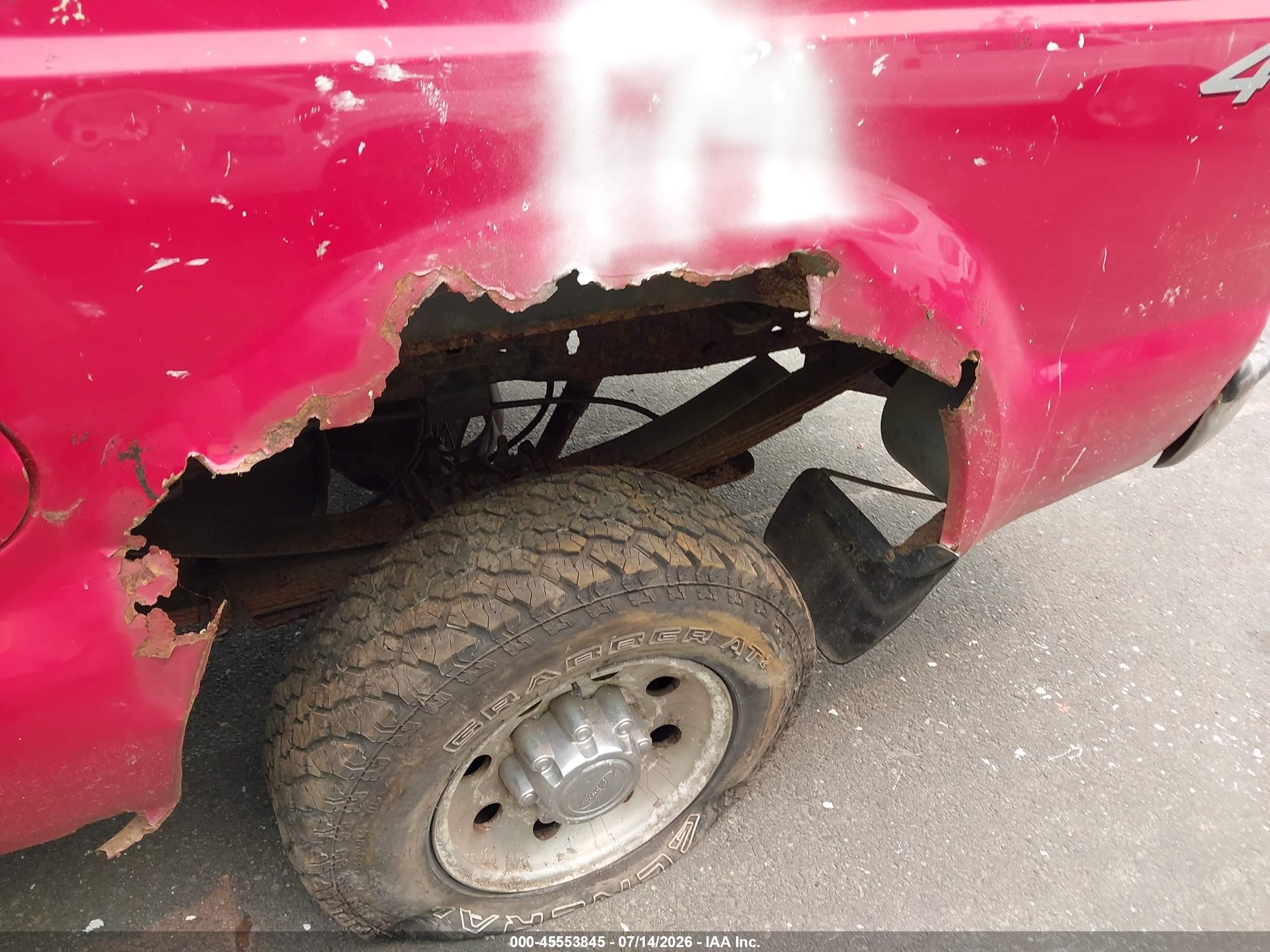 2002 Ford F-250 Lariat/xl/xlt Red vin: 1FTNX21LX2EA70178