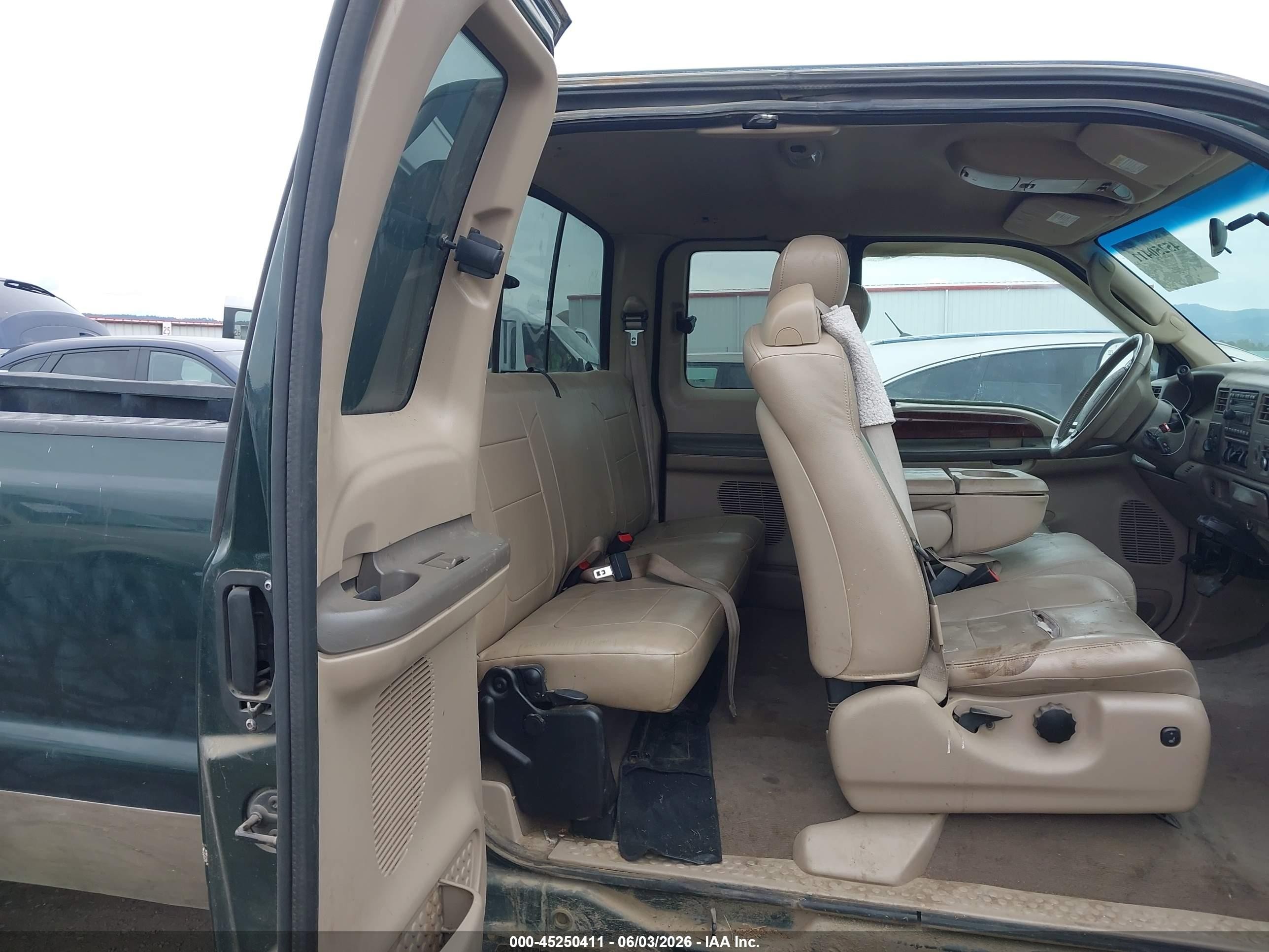 2003 Ford F-250 Lariat/xl/xlt Green vin: 1FTNX21P03EC06483