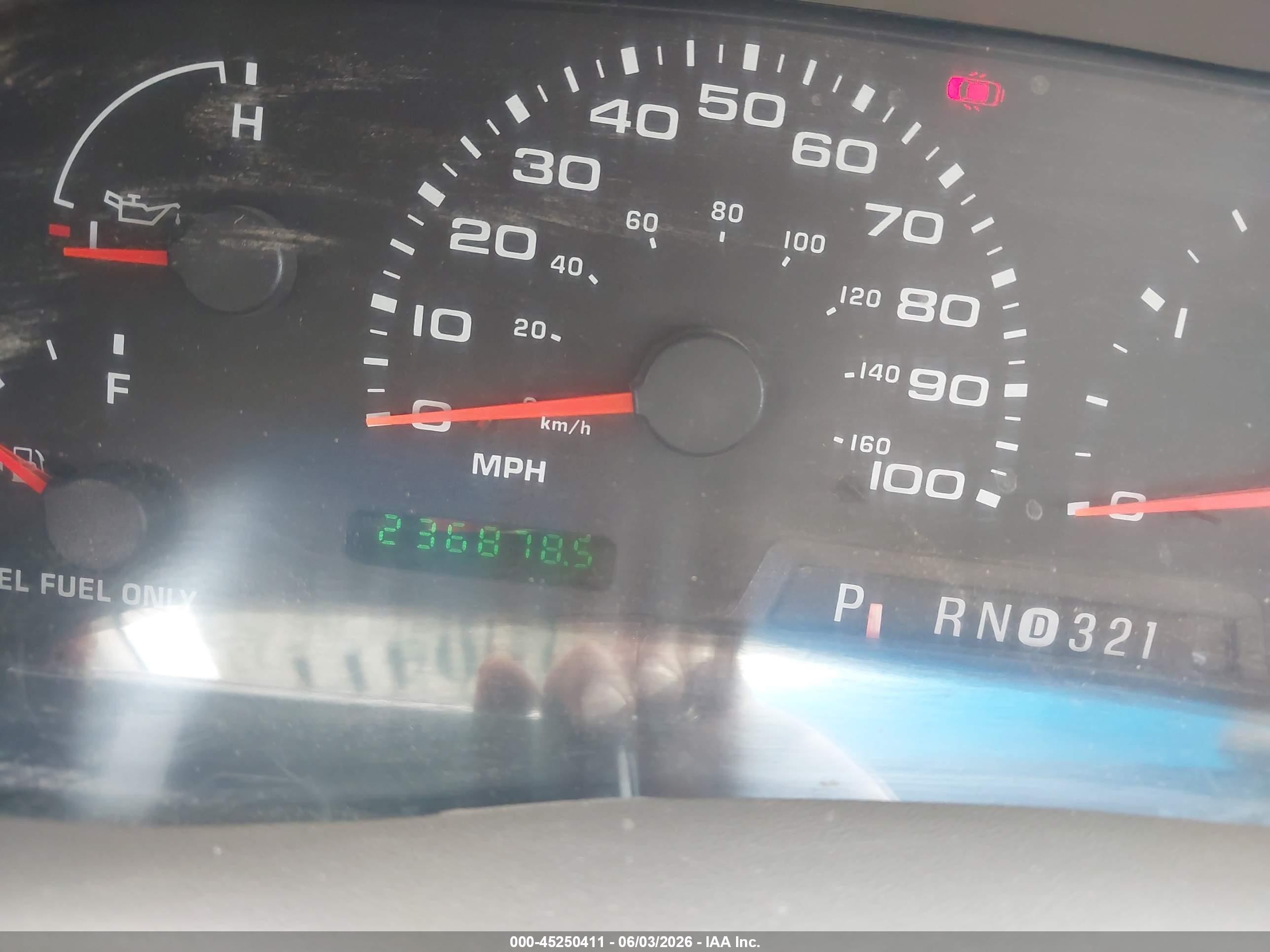 2003 Ford F-250 Lariat/xl/xlt Green vin: 1FTNX21P03EC06483