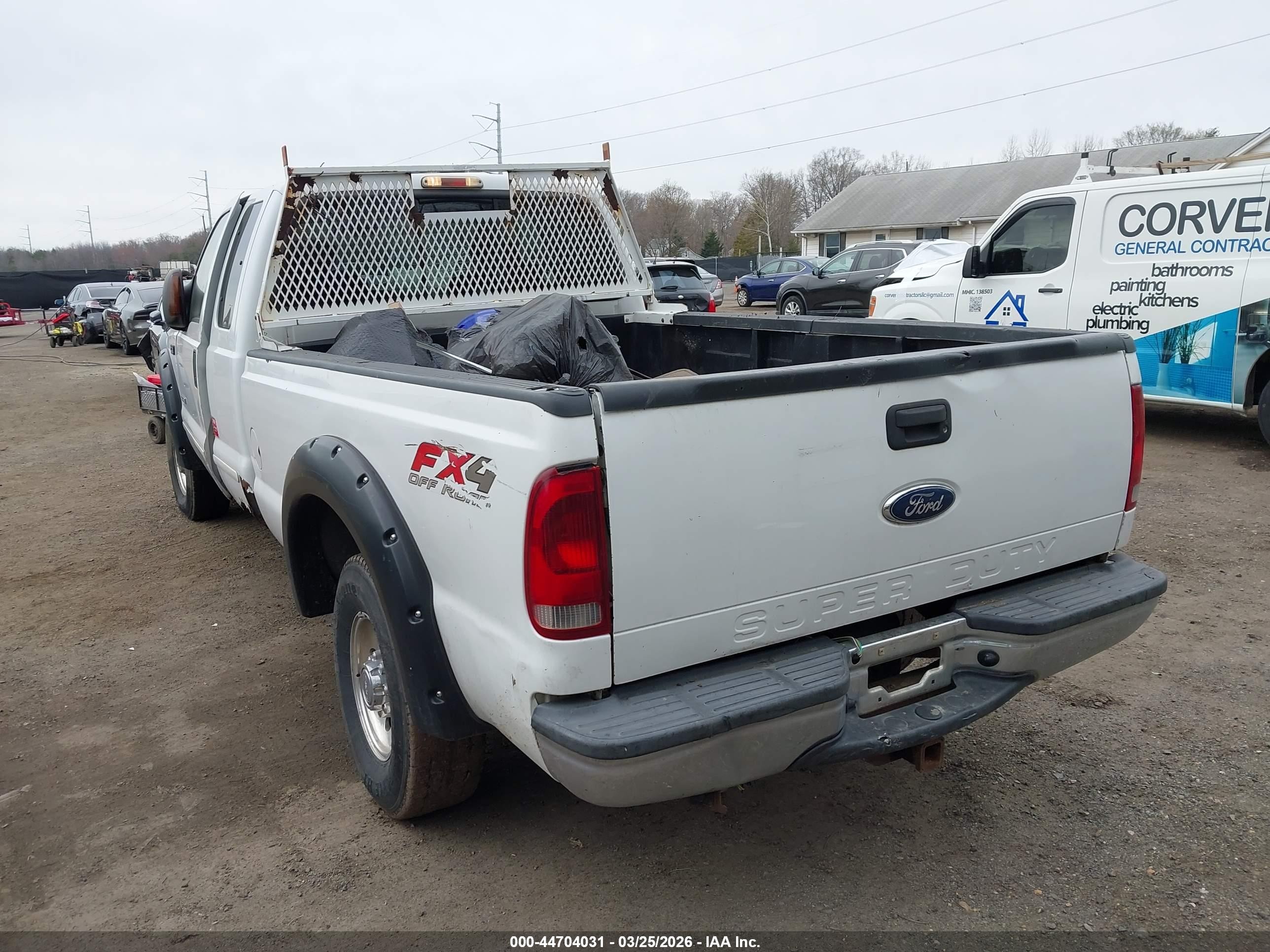 2003 Ford F-250 Lariat/xl/xlt White vin: 1FTNX21P03EC87386
