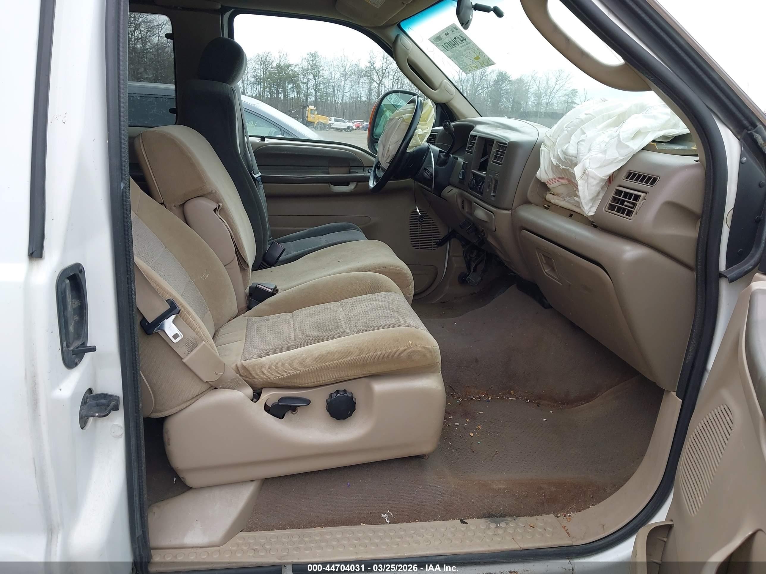 2003 Ford F-250 Lariat/xl/xlt White vin: 1FTNX21P03EC87386