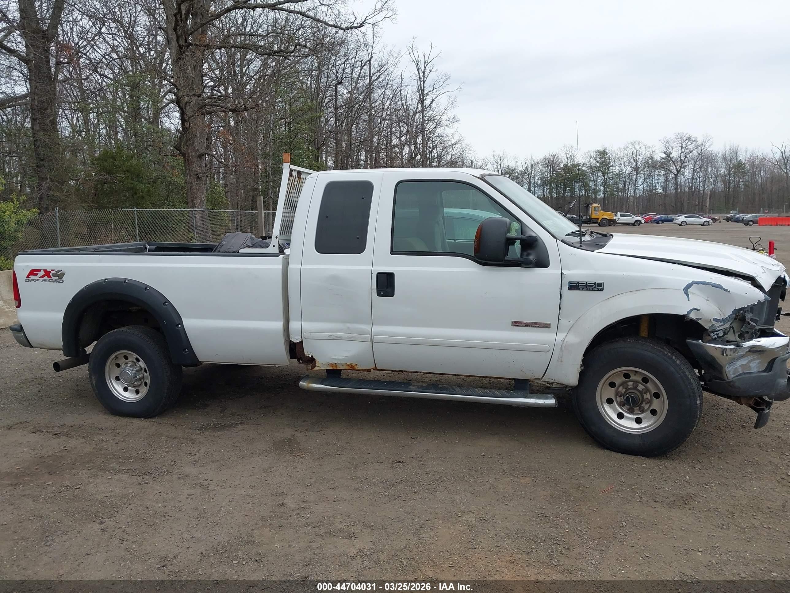 2003 Ford F-250 Lariat/xl/xlt White vin: 1FTNX21P03EC87386