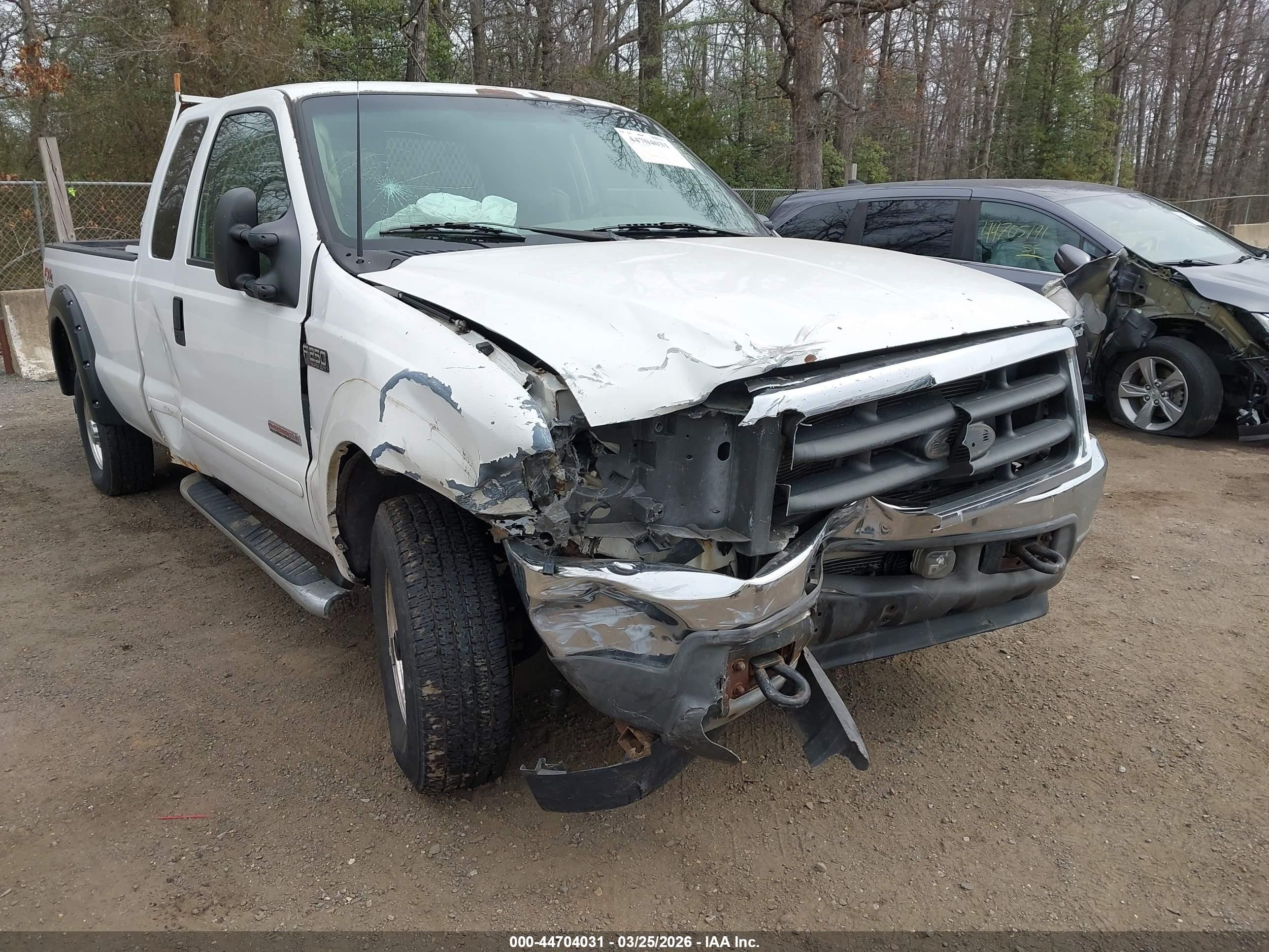 2003 Ford F-250 Lariat/xl/xlt White vin: 1FTNX21P03EC87386