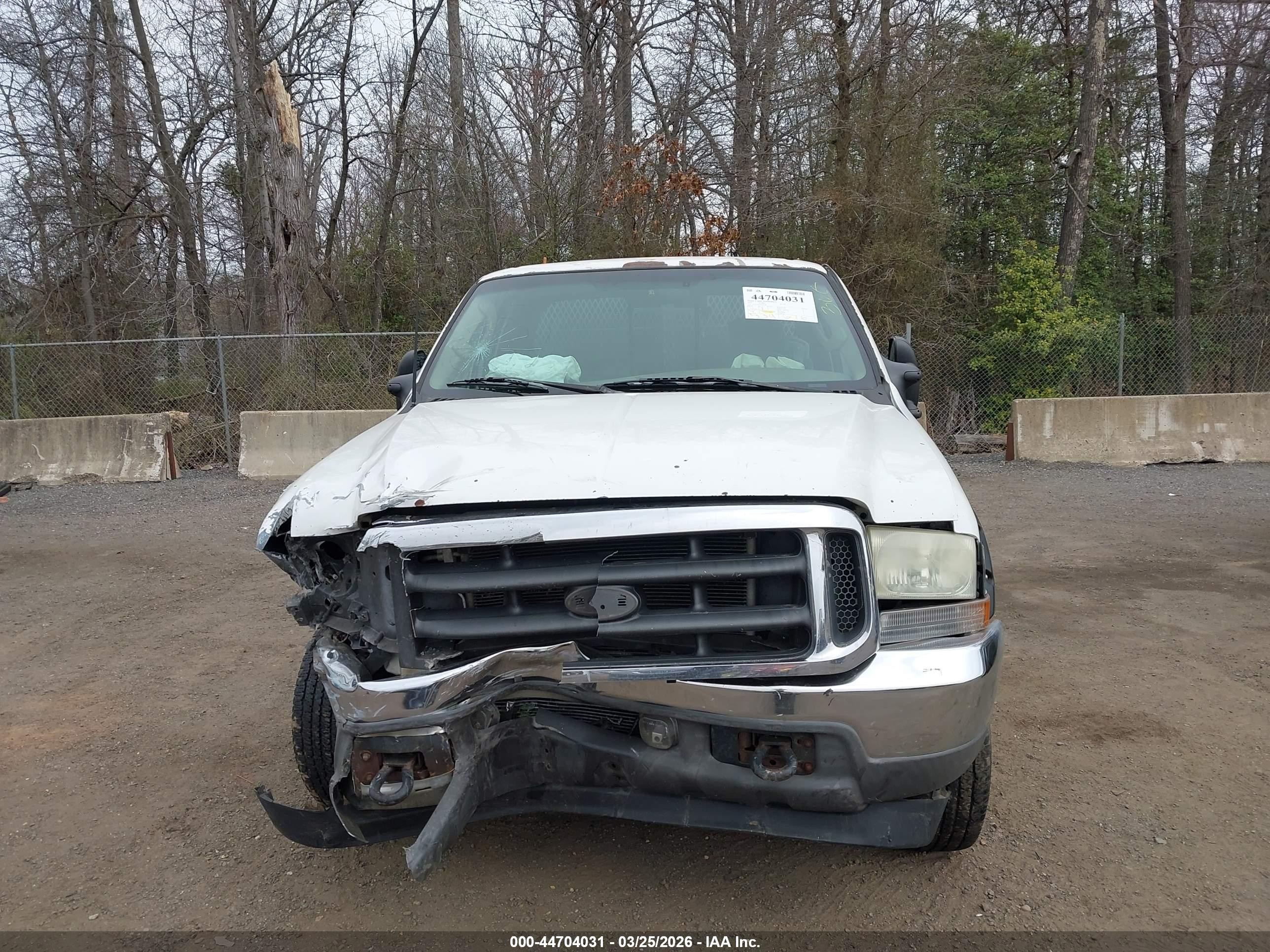 2003 Ford F-250 Lariat/xl/xlt White vin: 1FTNX21P03EC87386
