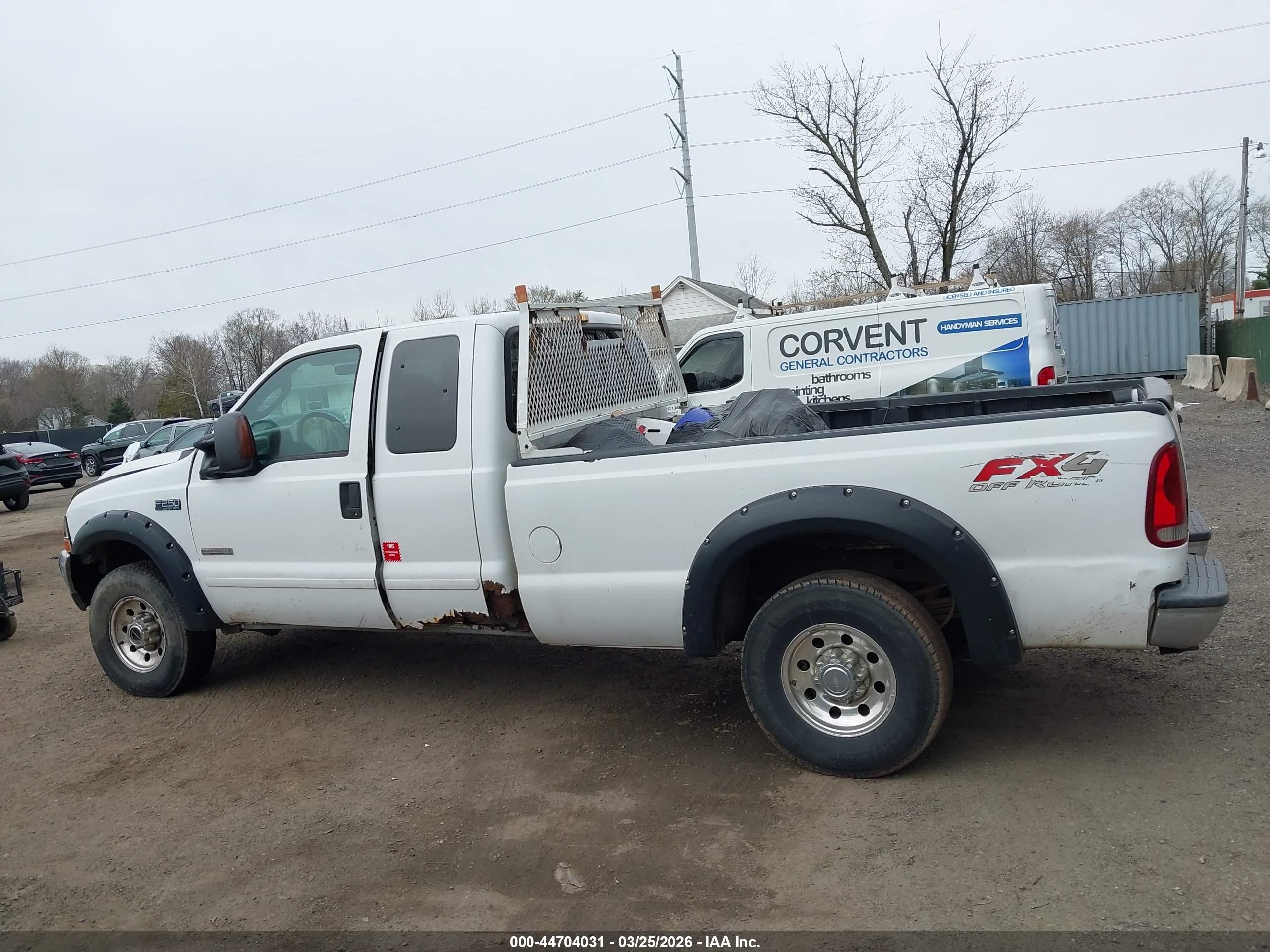 2003 Ford F-250 Lariat/xl/xlt White vin: 1FTNX21P03EC87386