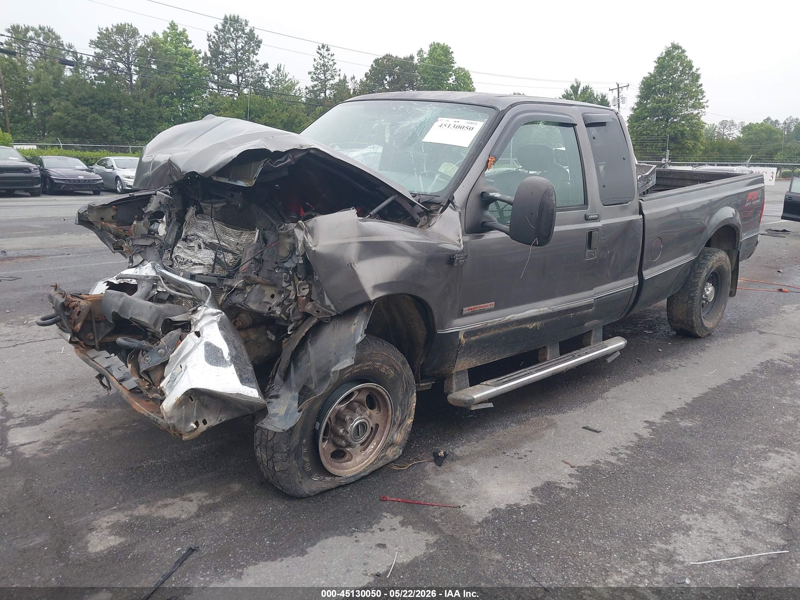 2004 Ford F-250 Lariat/xl/xlt Gray vin: 1FTNX21P14EB07608