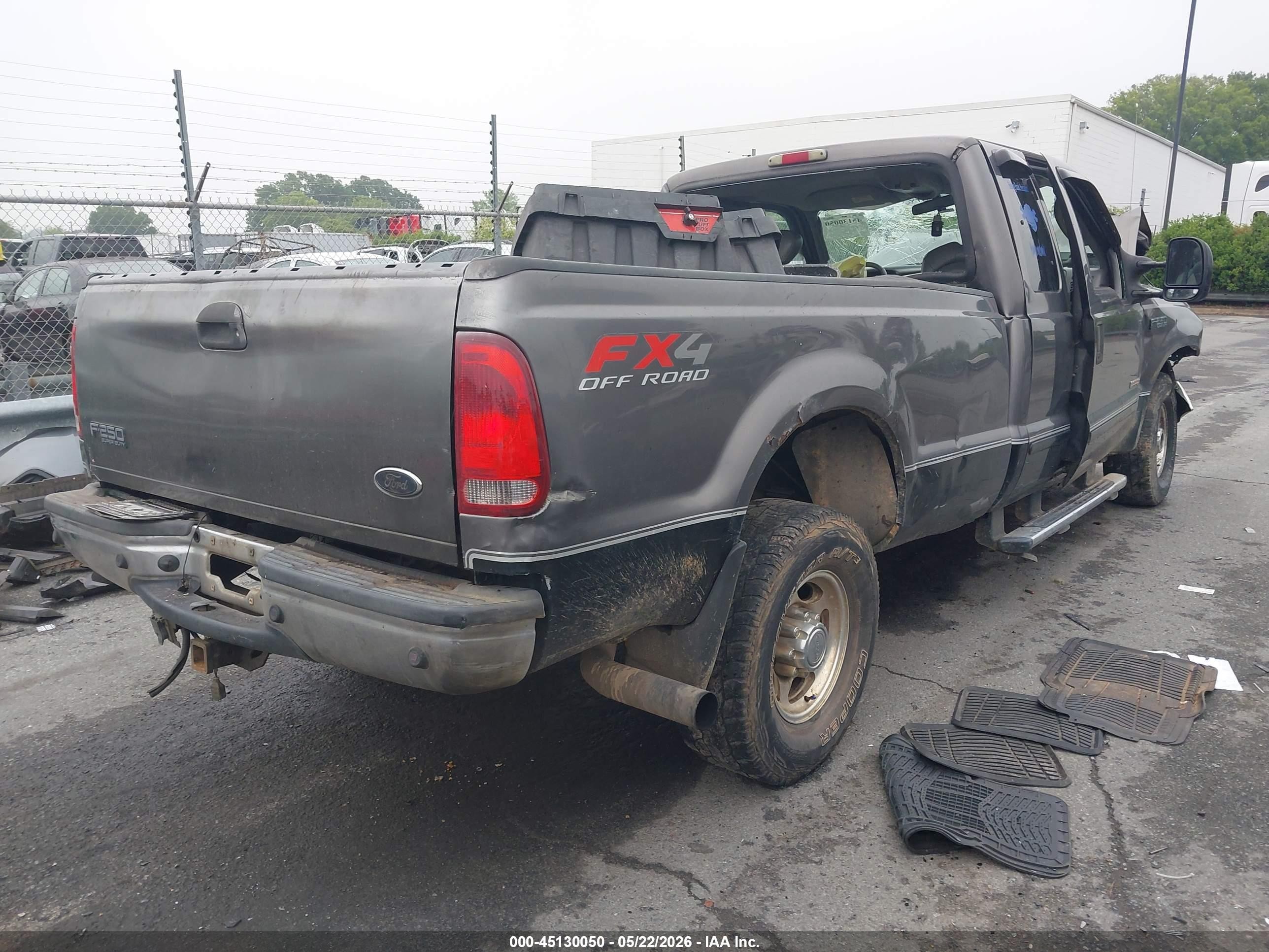 2004 Ford F-250 Lariat/xl/xlt Gray vin: 1FTNX21P14EB07608