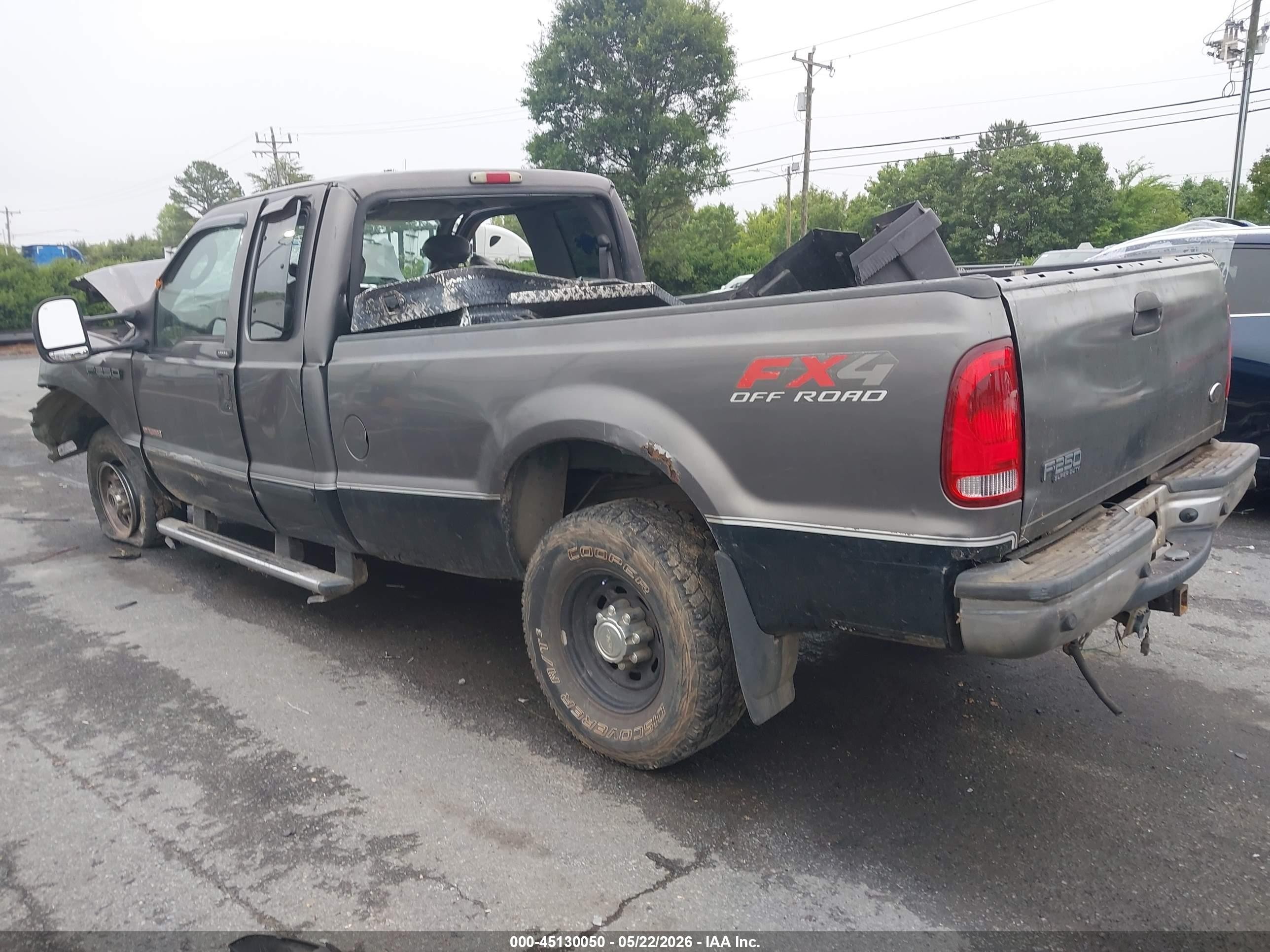 2004 Ford F-250 Lariat/xl/xlt Gray vin: 1FTNX21P14EB07608
