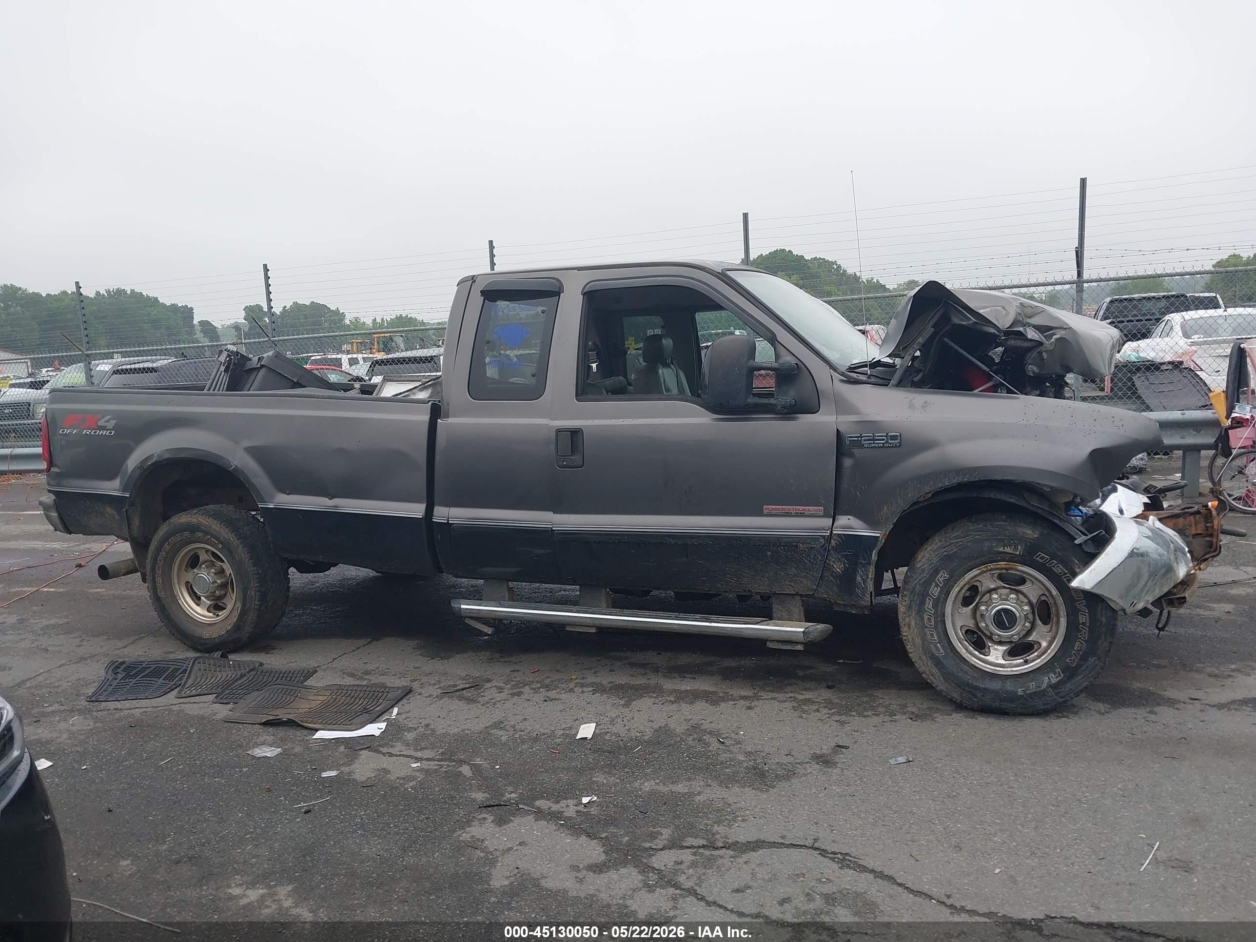 2004 Ford F-250 Lariat/xl/xlt Gray vin: 1FTNX21P14EB07608
