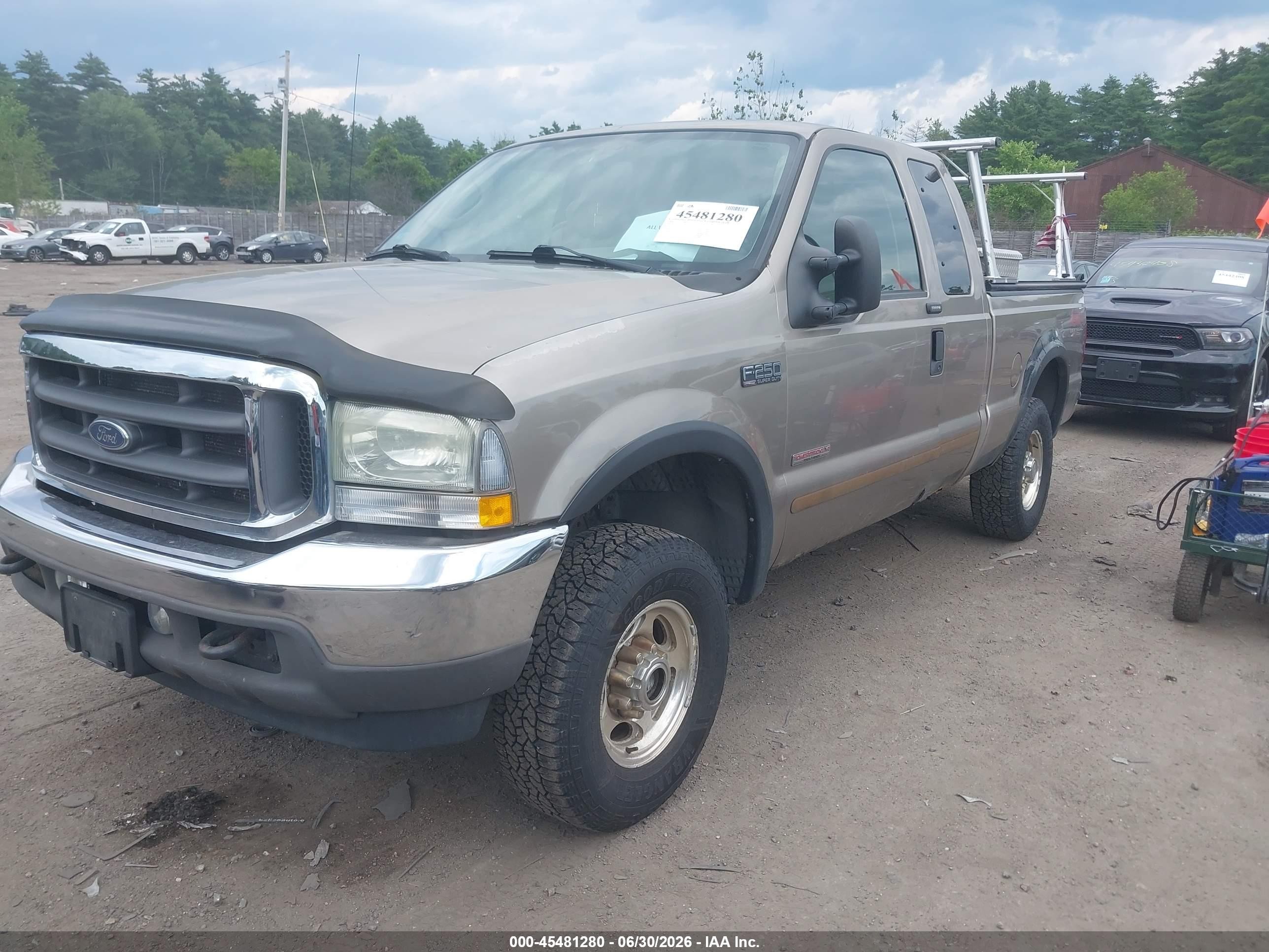 2004 Ford F-250   Золотой vin: 1FTNX21P14EB43976