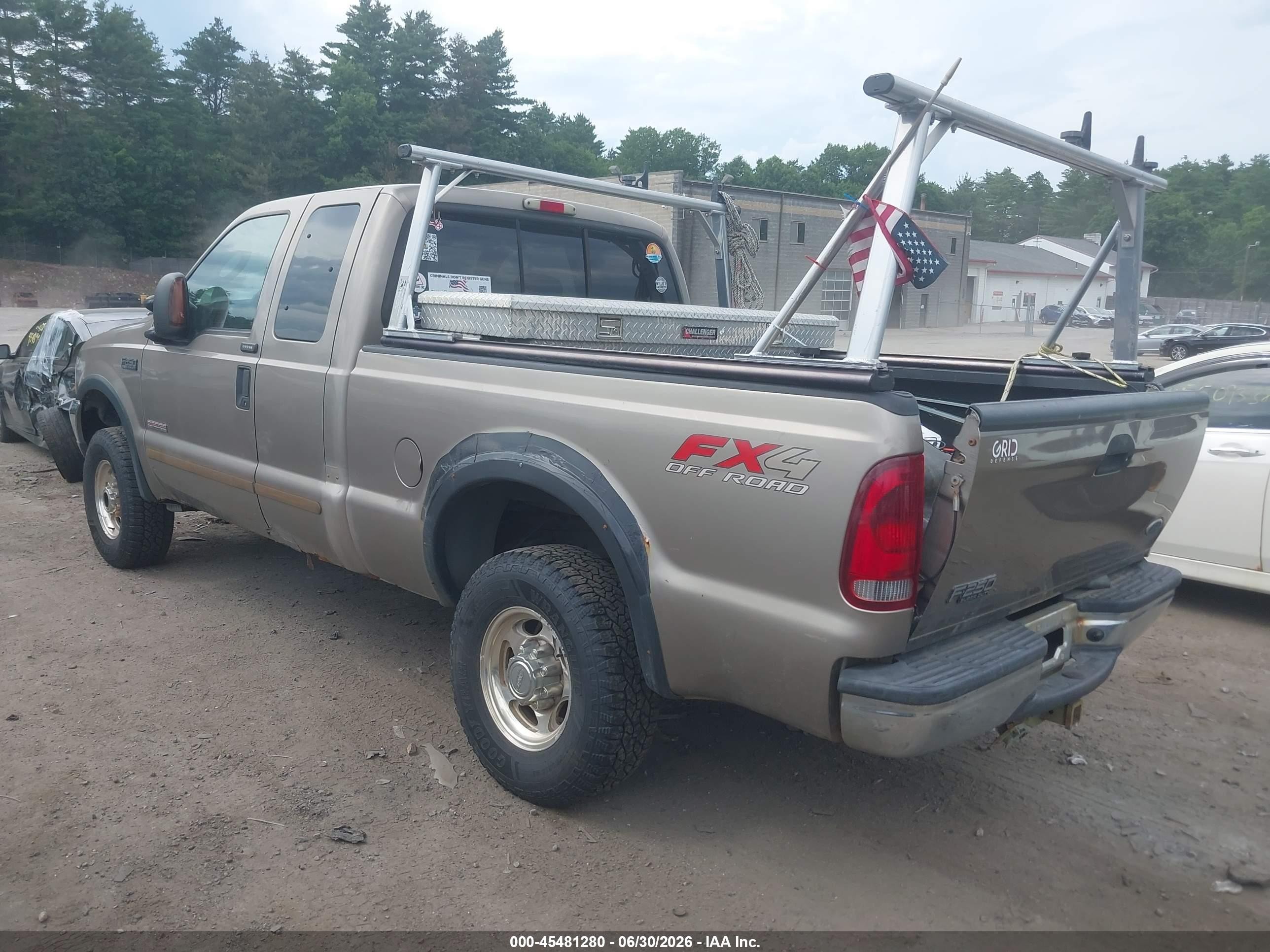 2004 Ford F-250   Золотой vin: 1FTNX21P14EB43976