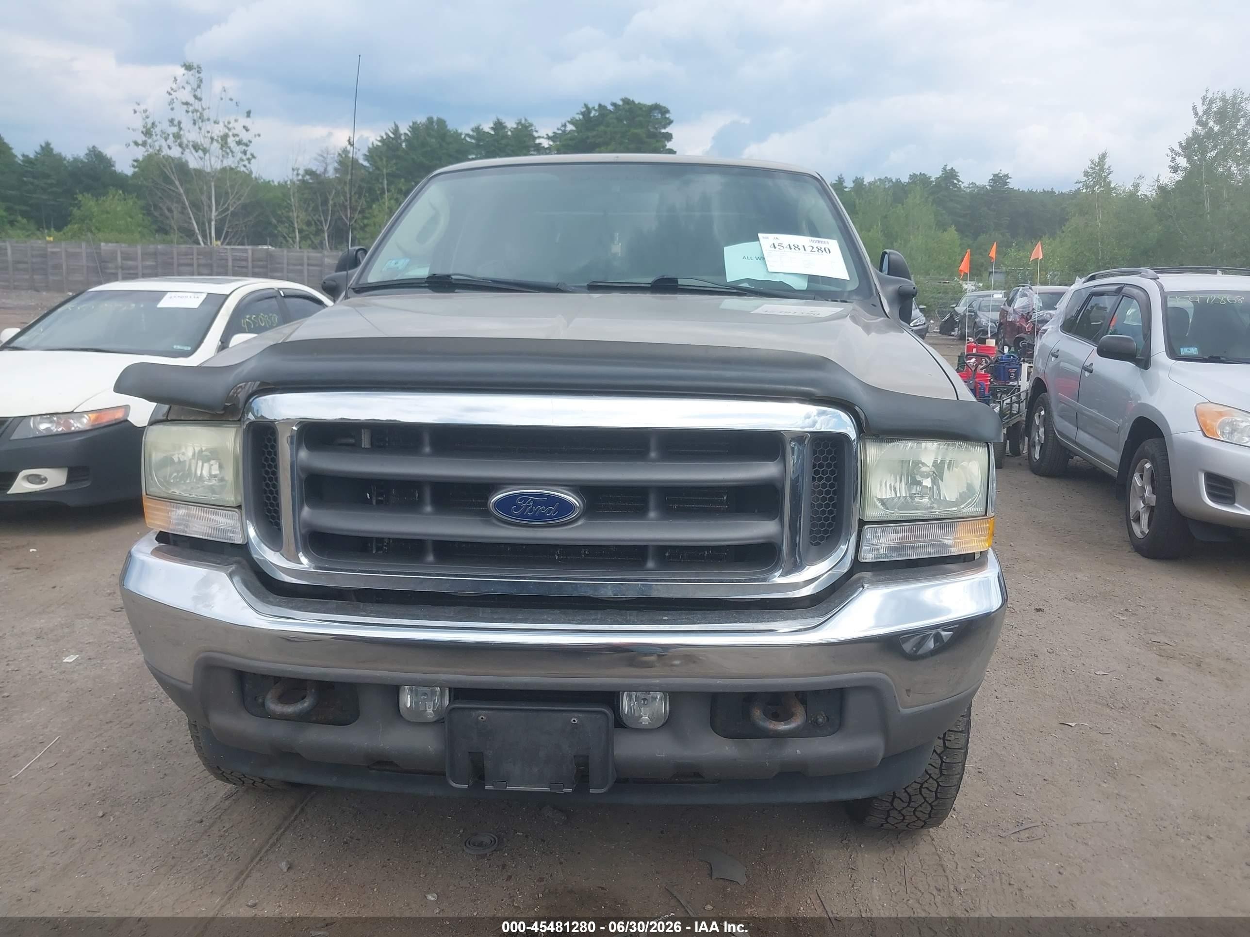 2004 Ford F-250   Золотой vin: 1FTNX21P14EB43976