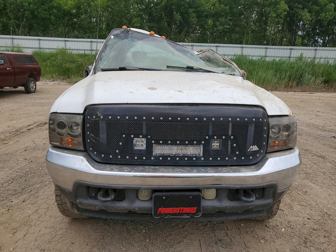 2003 Ford F250 Super Duty White vin: 1FTNX21P23EB54905