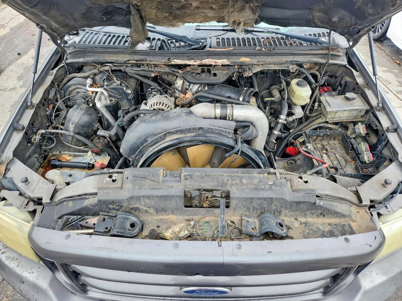 2004 Ford F250 Super Duty Gray vin: 1FTNX21P24EA87465