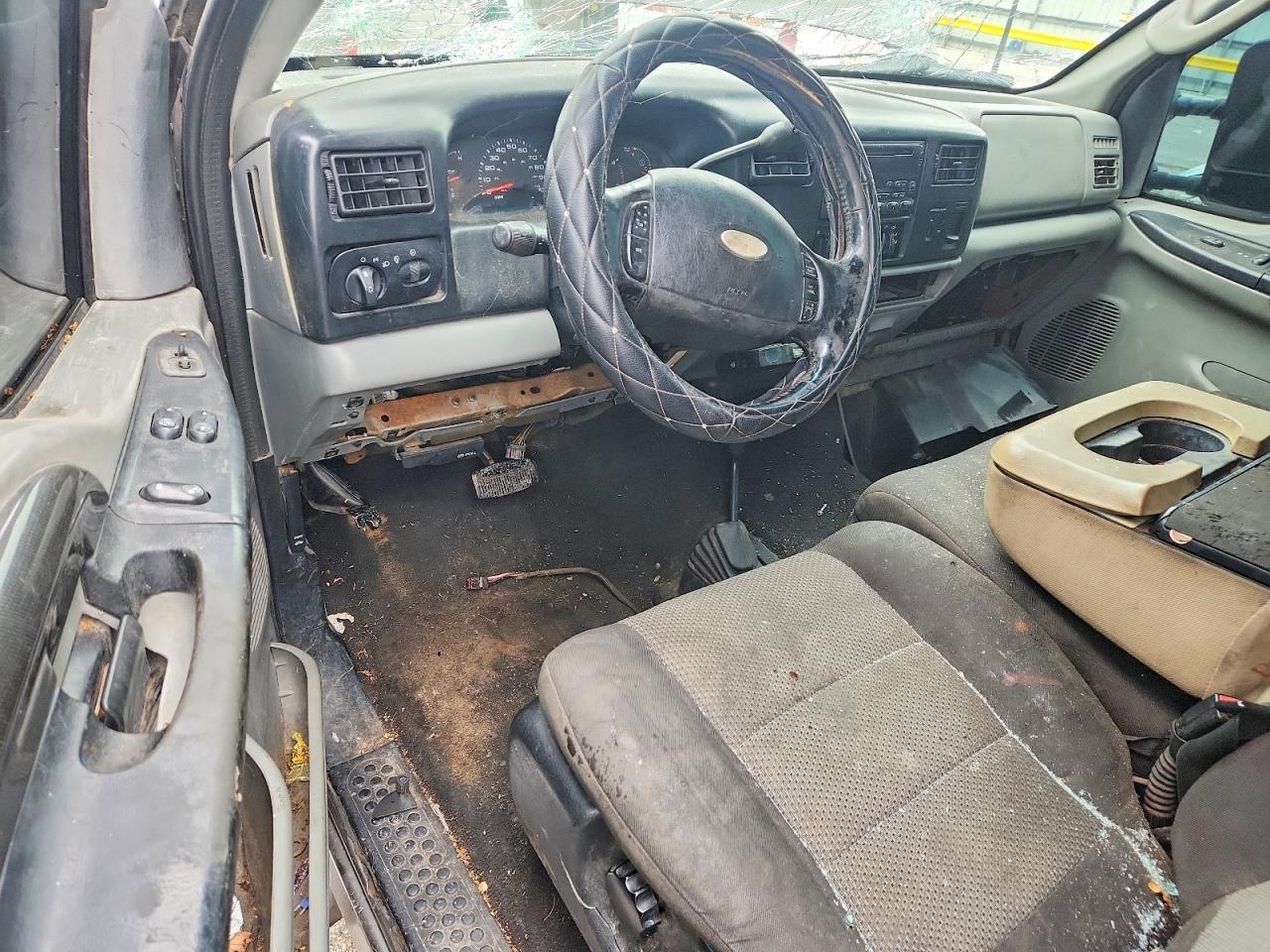 2004 Ford F250 Super Duty Gray vin: 1FTNX21P24EA87465
