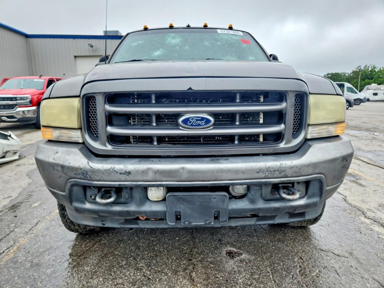 2004 Ford F250 Super Duty Gray vin: 1FTNX21P24EA87465