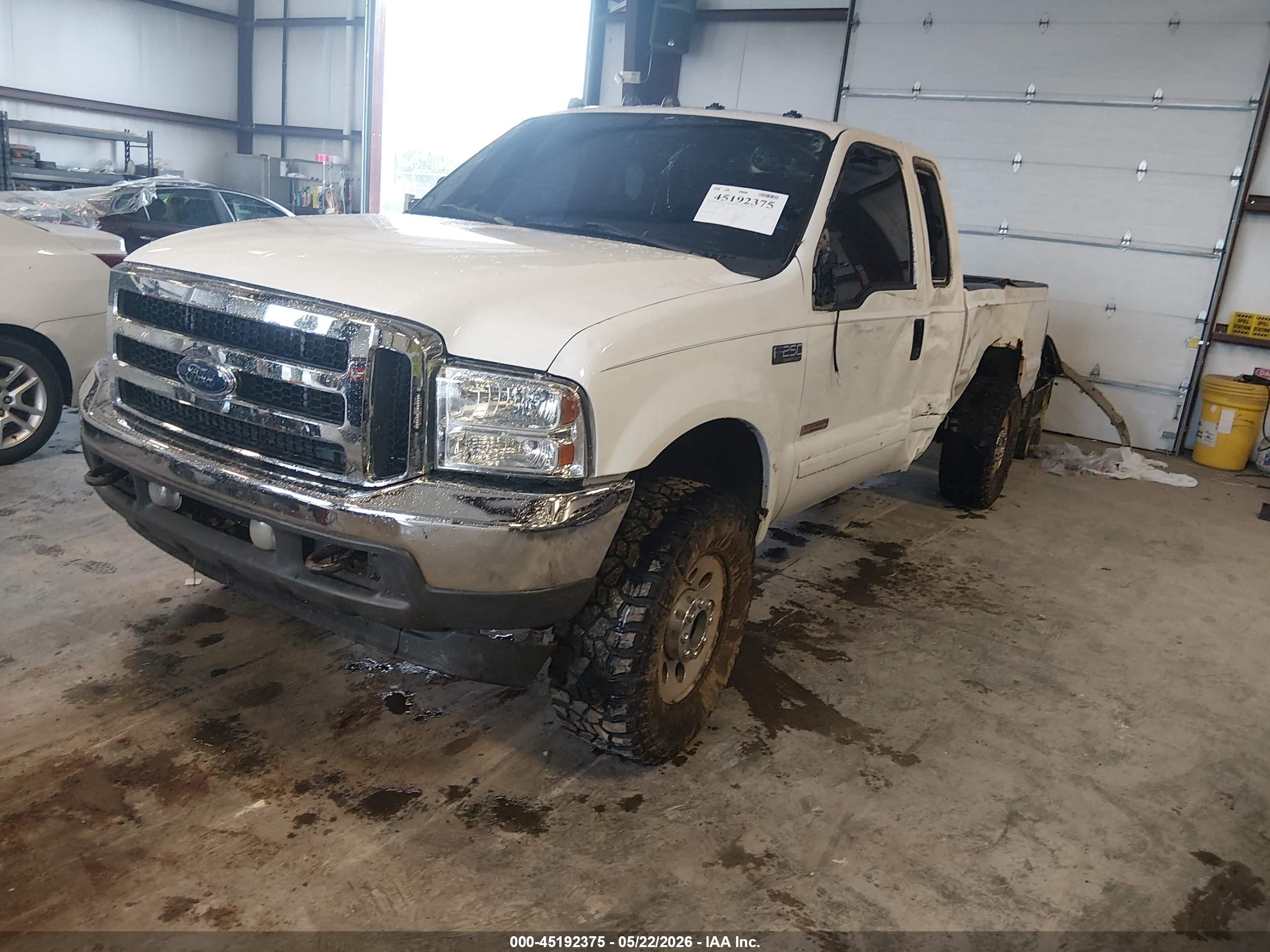 2003 Ford F-250 Lariat/xl/xlt White vin: 1FTNX21P33ED44356
