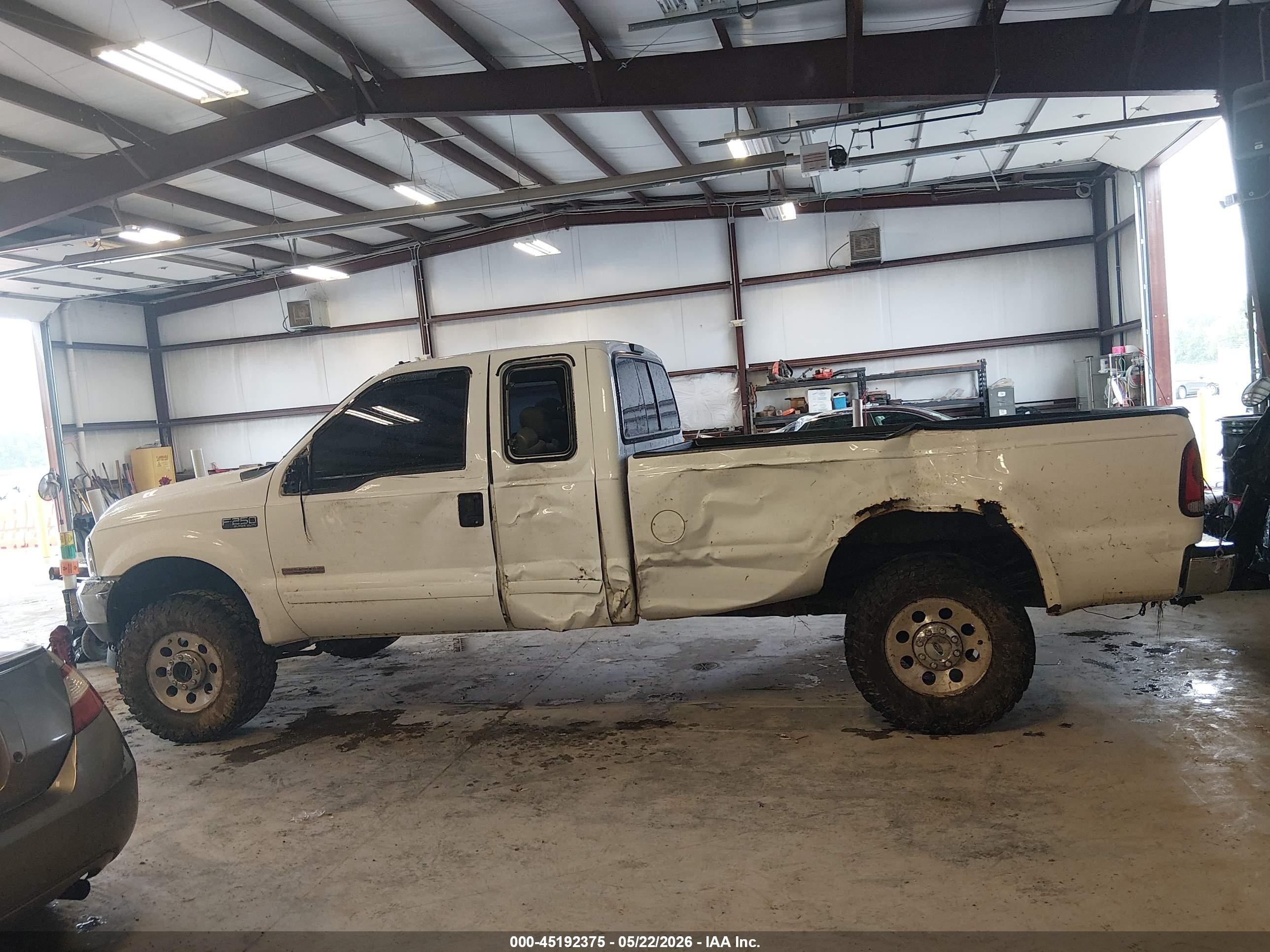 2003 Ford F-250 Lariat/xl/xlt White vin: 1FTNX21P33ED44356
