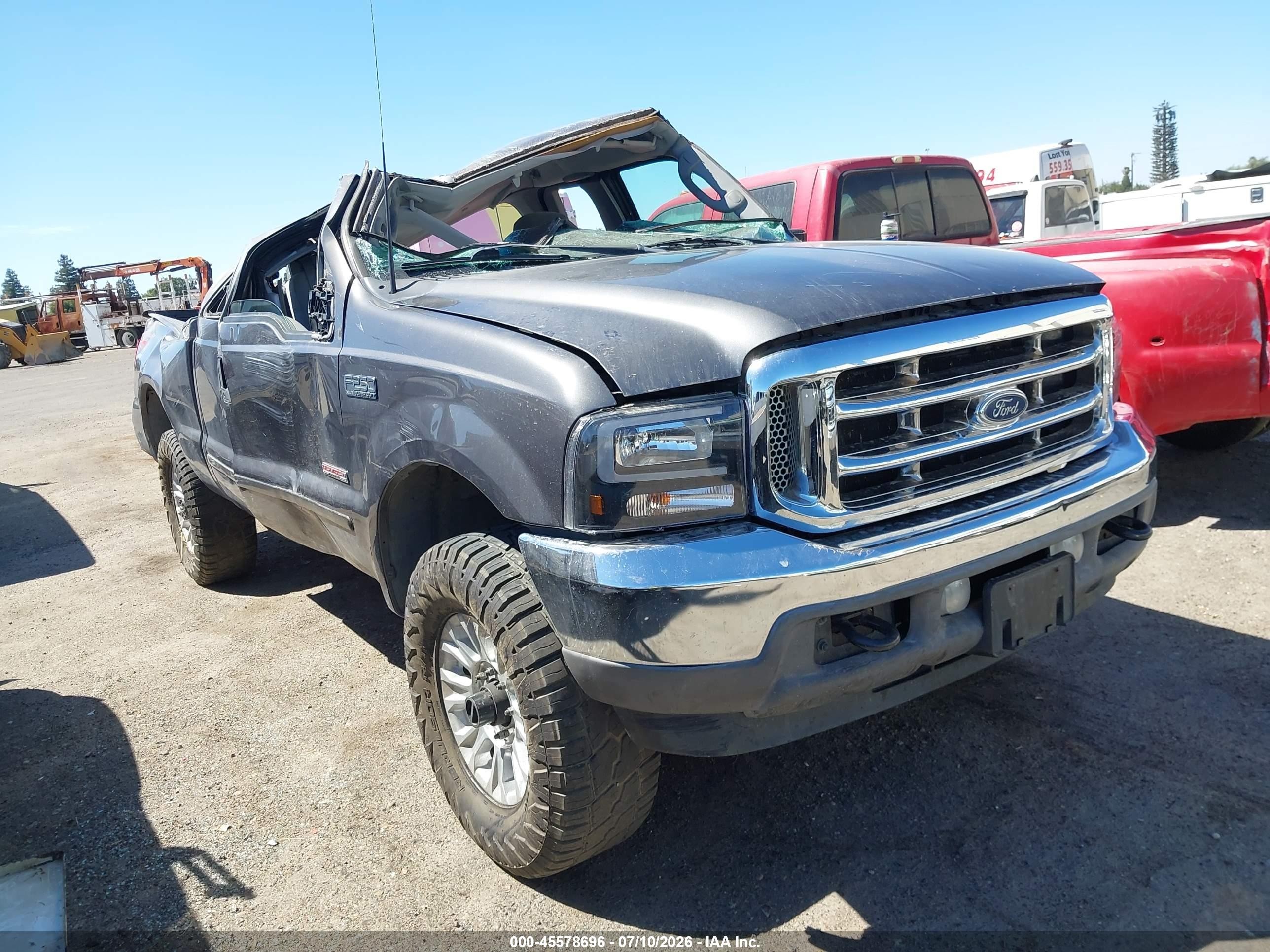 2003 Ford F-250 Lariat/xl/xlt Gray vin: 1FTNX21P43EC37655