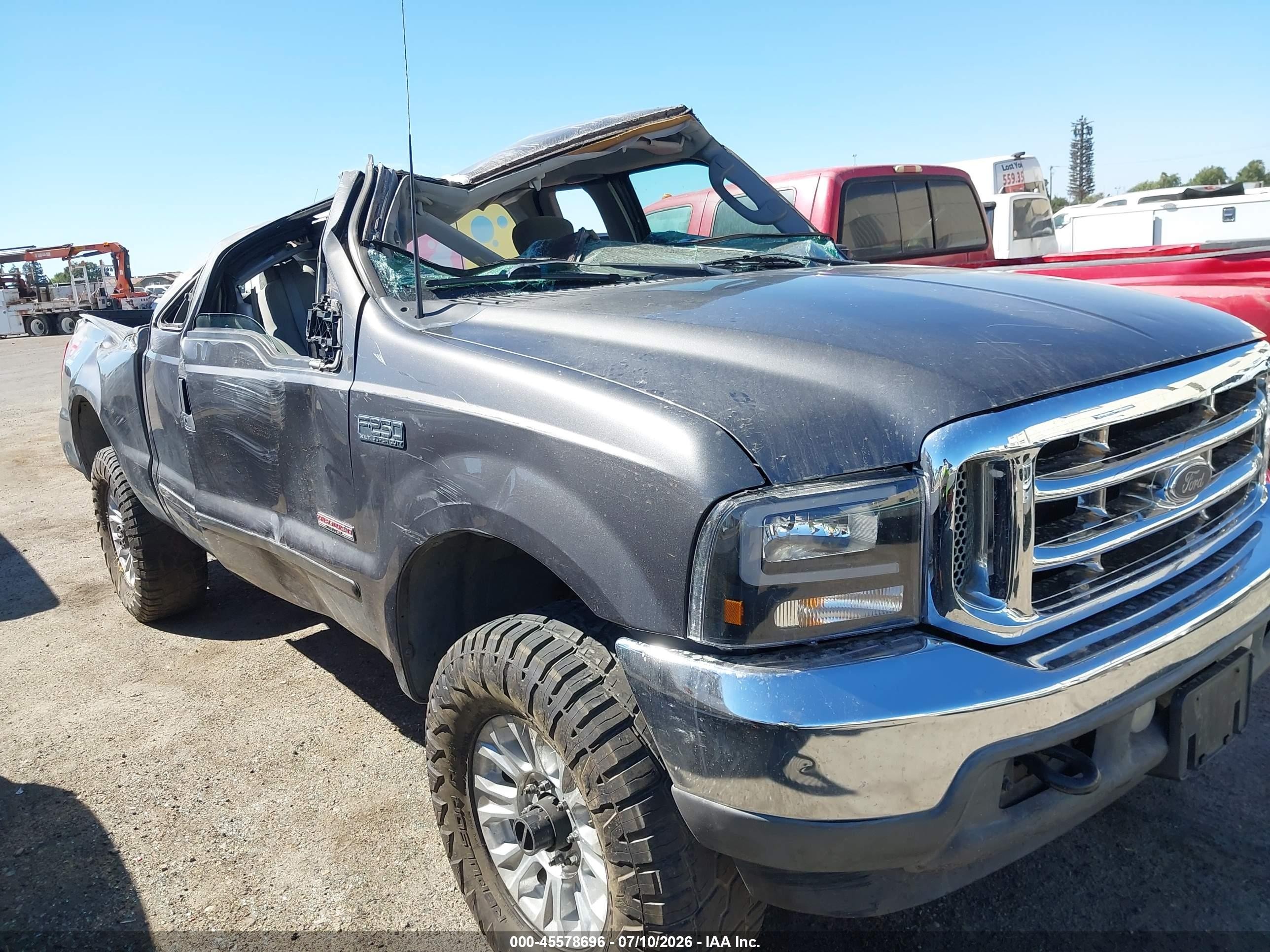 2003 Ford F-250 Lariat/xl/xlt Gray vin: 1FTNX21P43EC37655