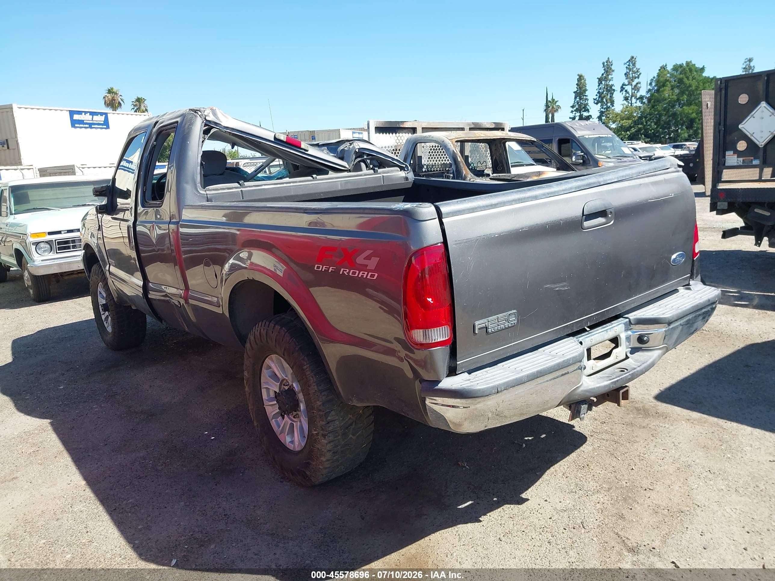 2003 Ford F-250 Lariat/xl/xlt Gray vin: 1FTNX21P43EC37655