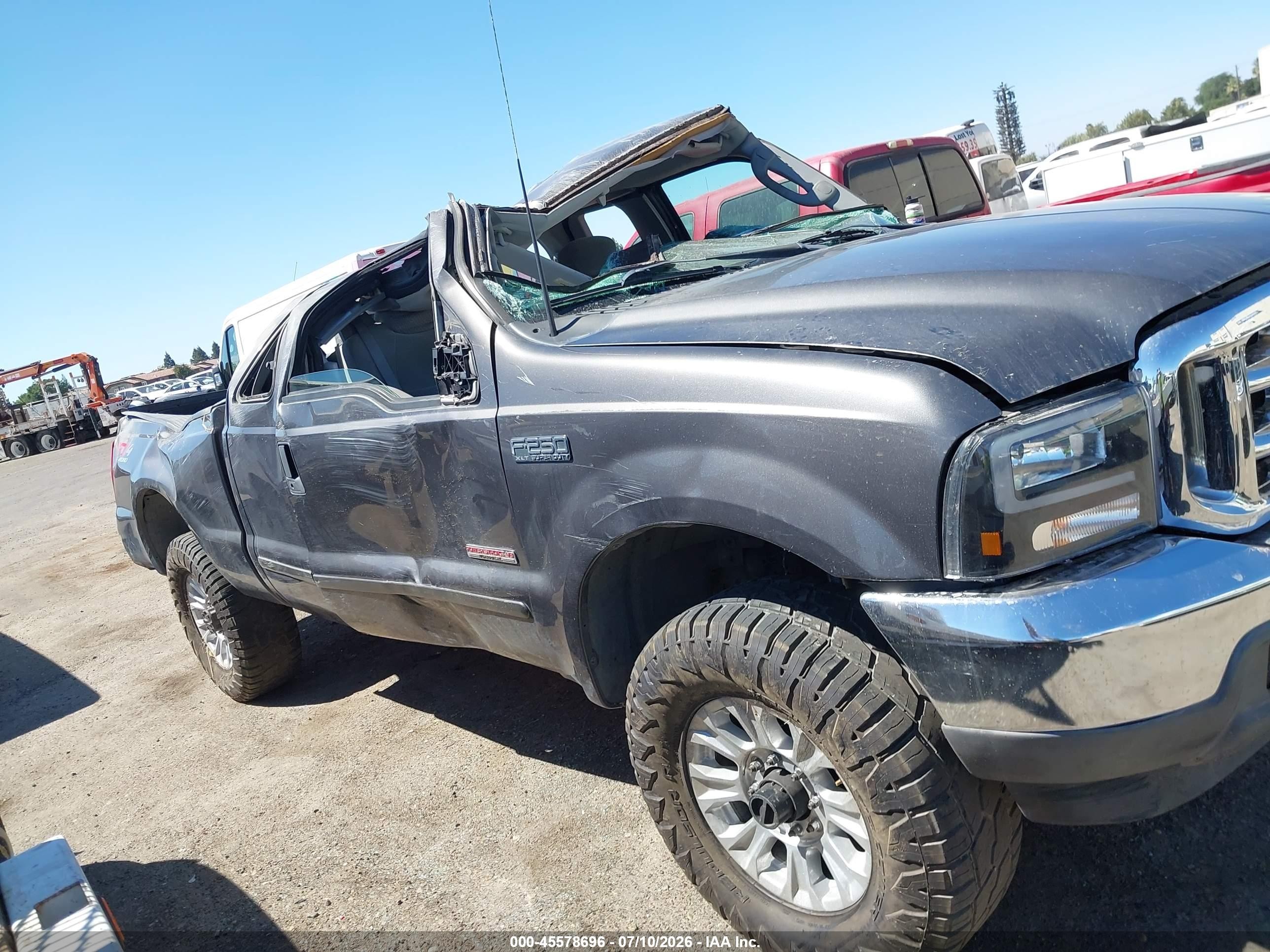 2003 Ford F-250 Lariat/xl/xlt Gray vin: 1FTNX21P43EC37655