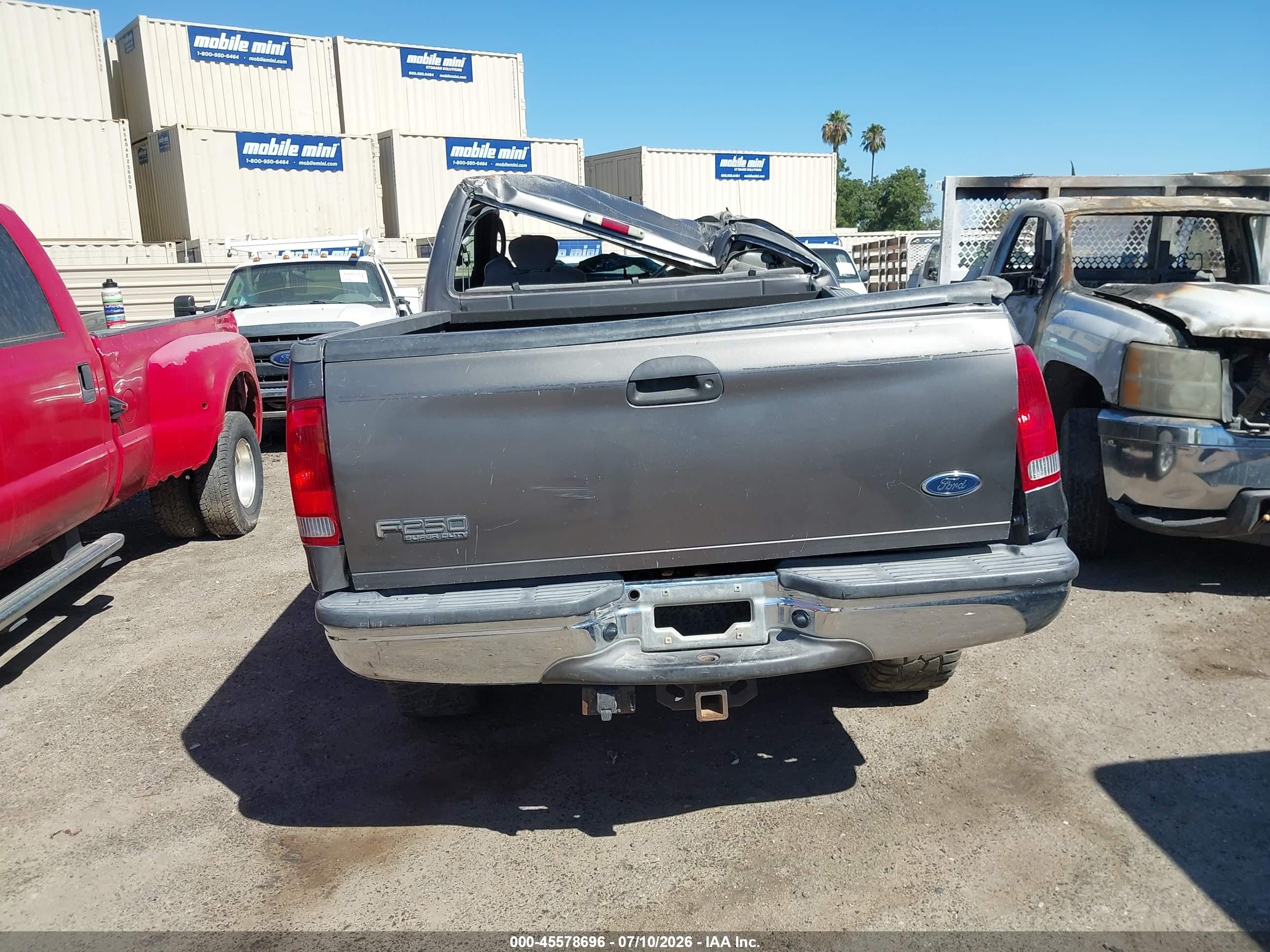 2003 Ford F-250 Lariat/xl/xlt Gray vin: 1FTNX21P43EC37655