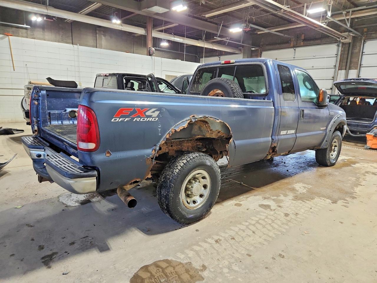 2004 Ford F250 Super Duty Blue vin: 1FTNX21P44EB49352