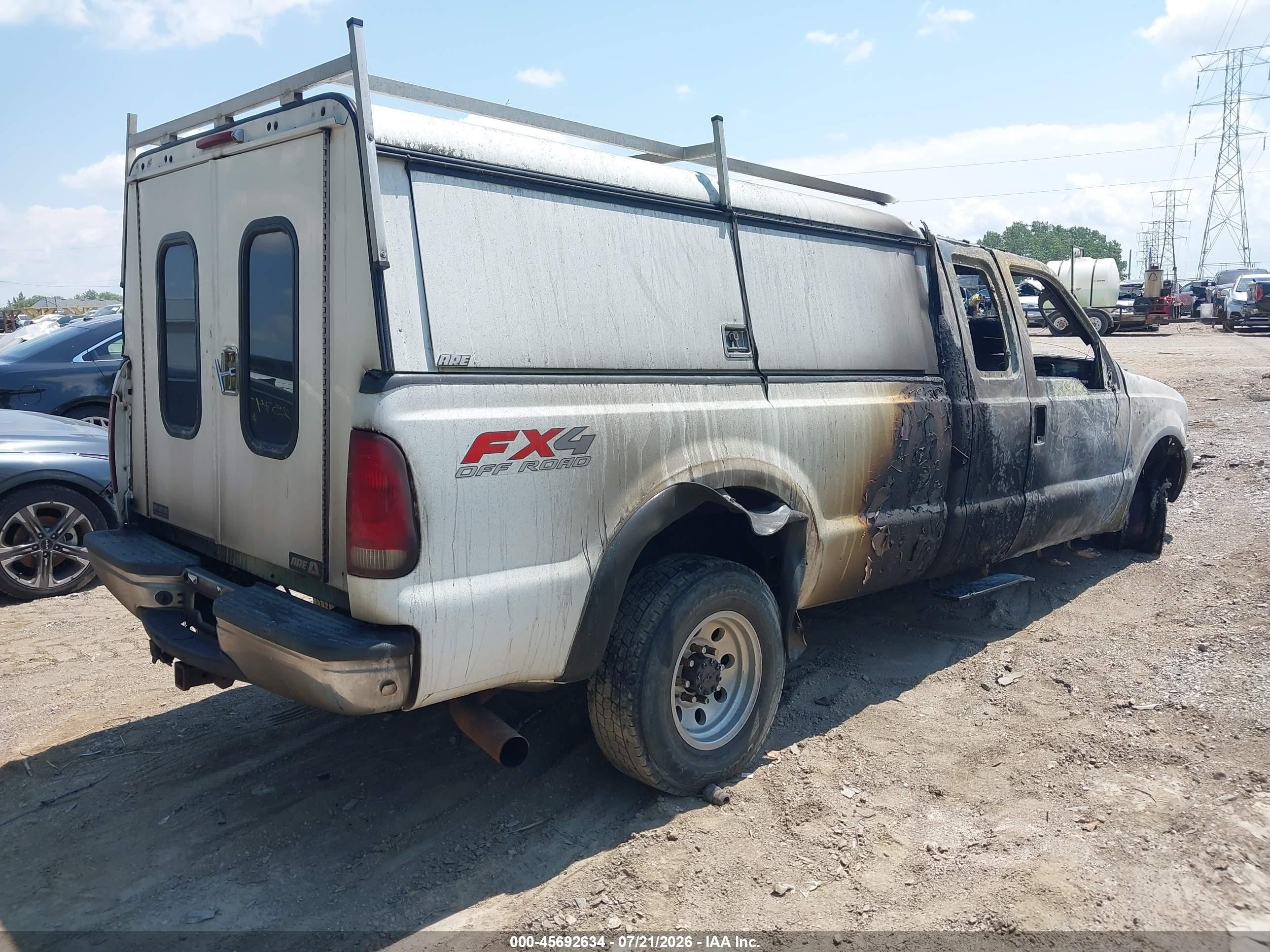 2004 Ford F-250 Lariat/xl/xlt White vin: 1FTNX21P74EC01279