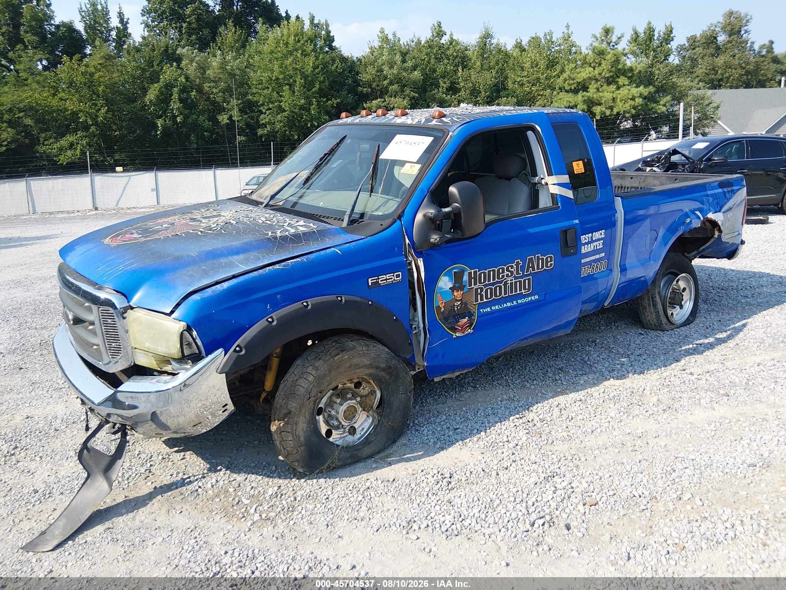 2004 Ford F-250   Blue vin: 1FTNX21P74EC21418