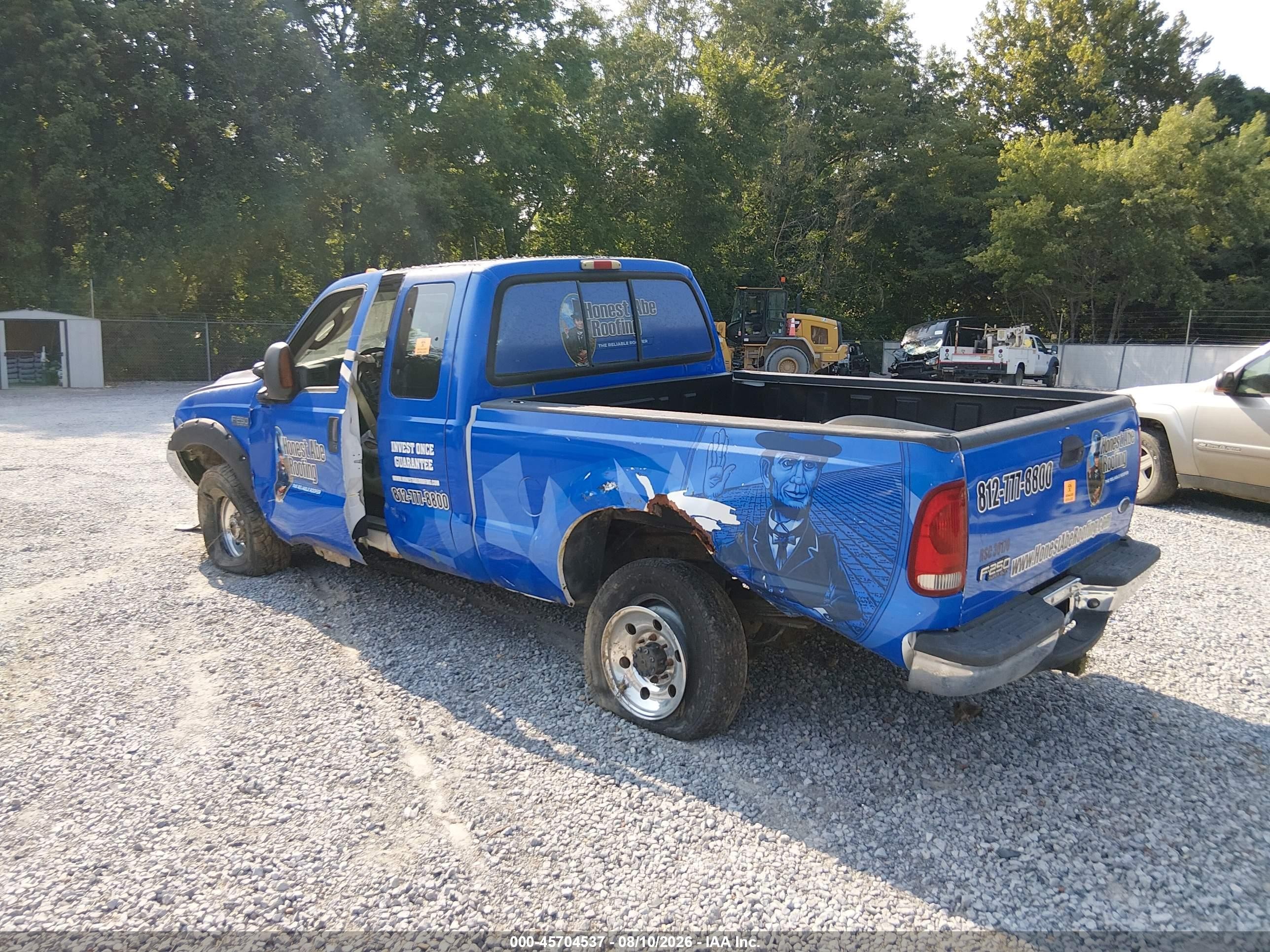 2004 Ford F-250   Blue vin: 1FTNX21P74EC21418