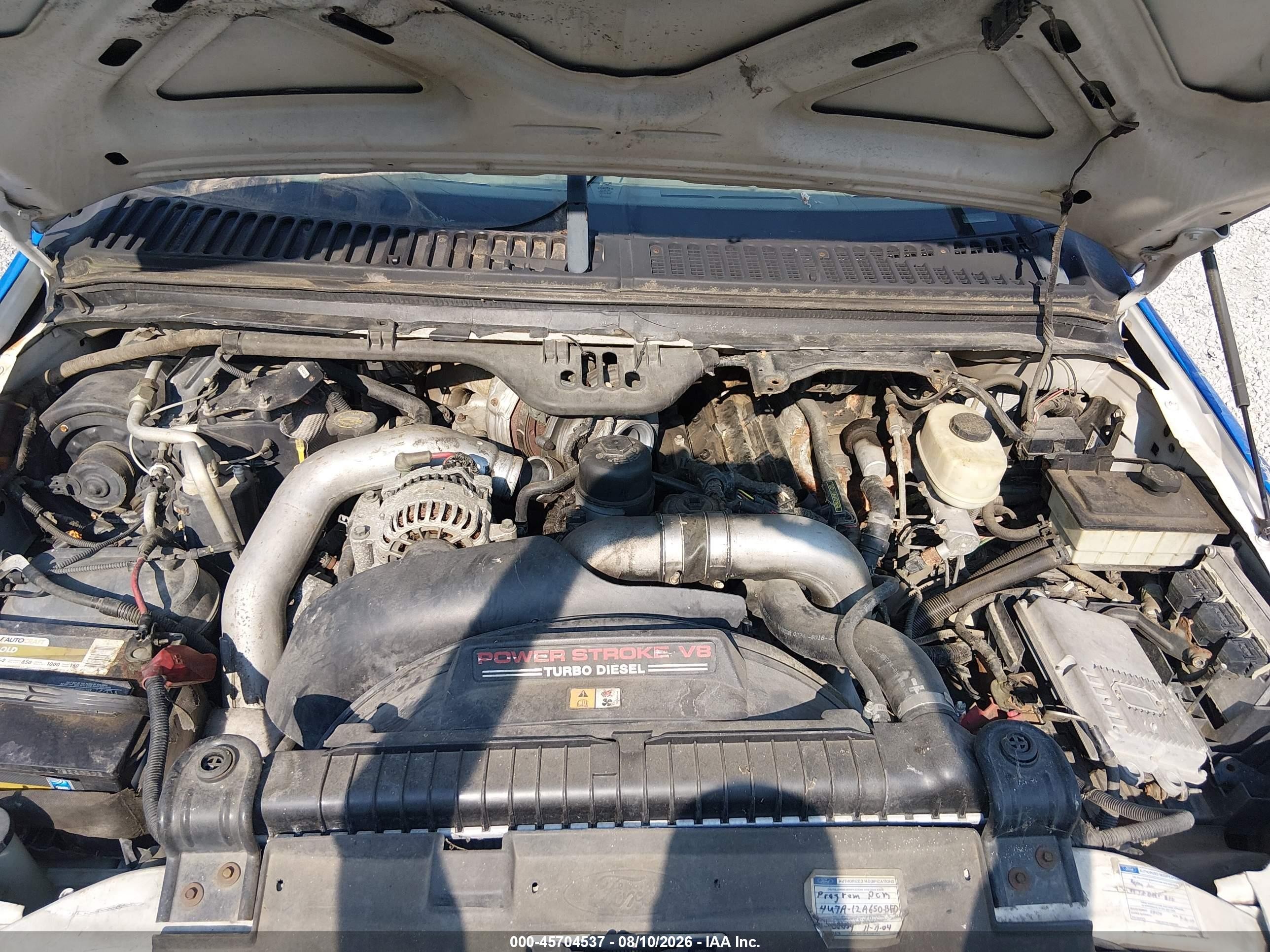 2004 Ford F-250   Blue vin: 1FTNX21P74EC21418