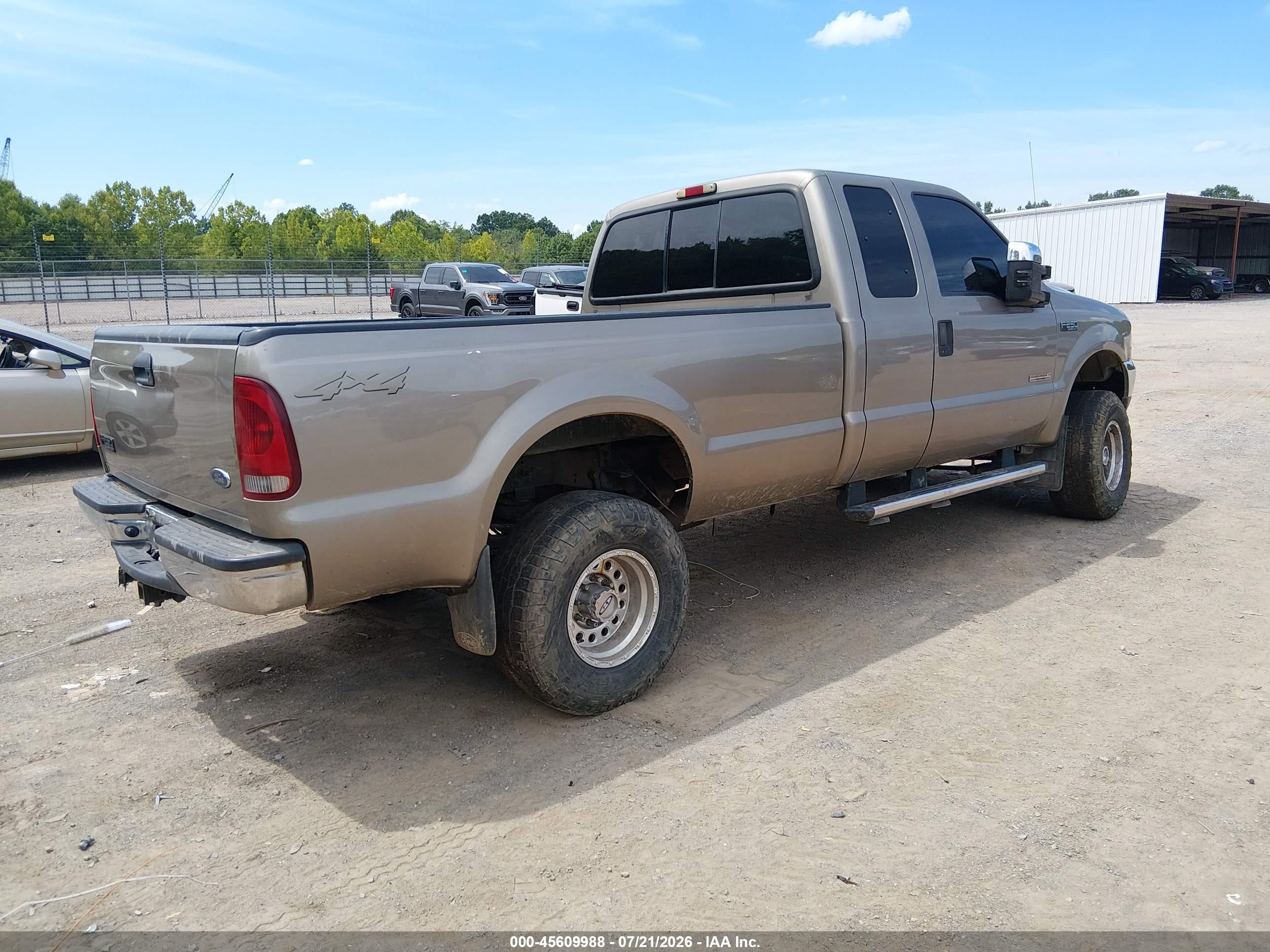 2004 Ford F-250 Lariat/xl/xlt Gold vin: 1FTNX21P74EE00526