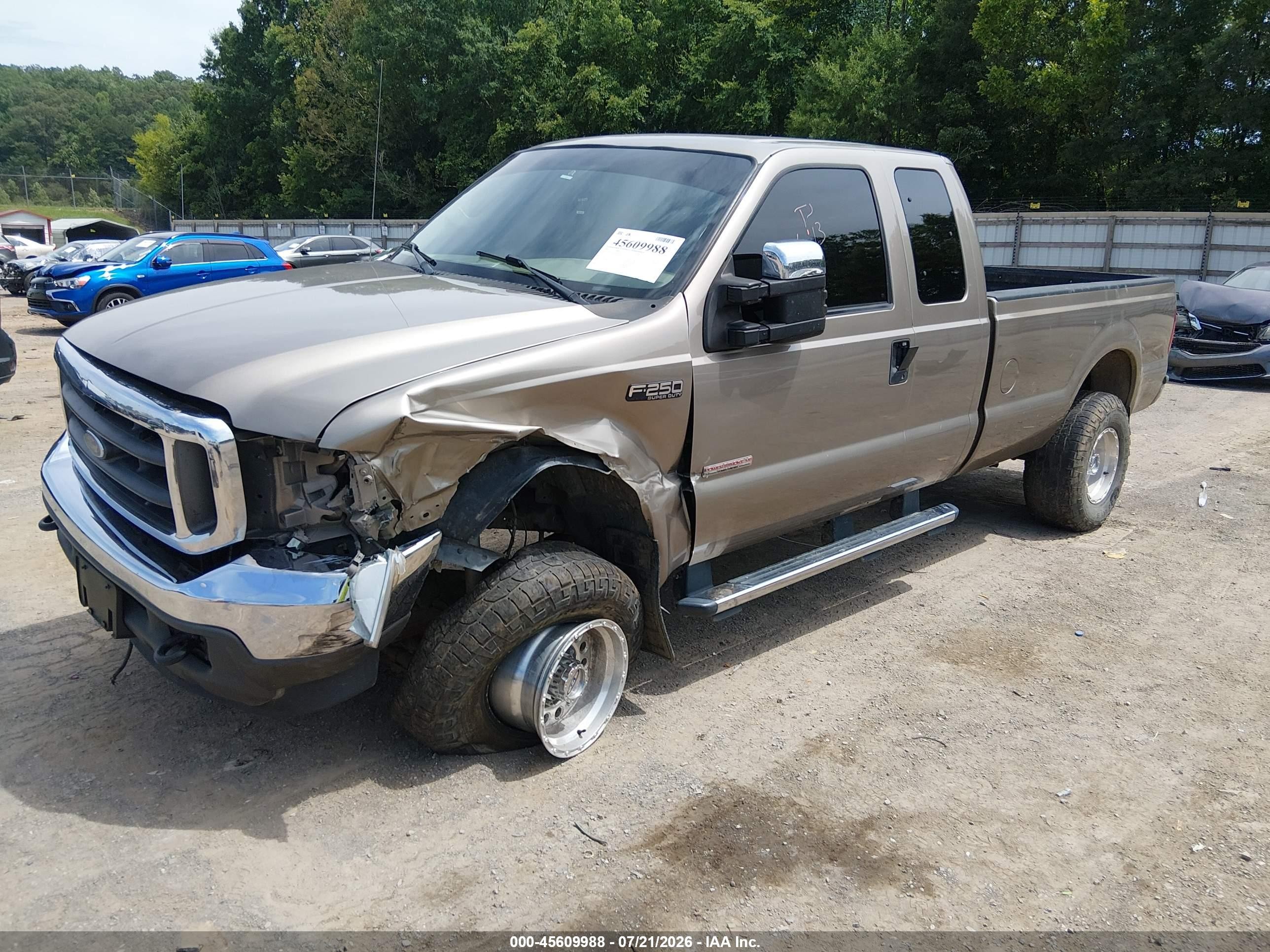 2004 Ford F-250 Lariat/xl/xlt Gold vin: 1FTNX21P74EE00526