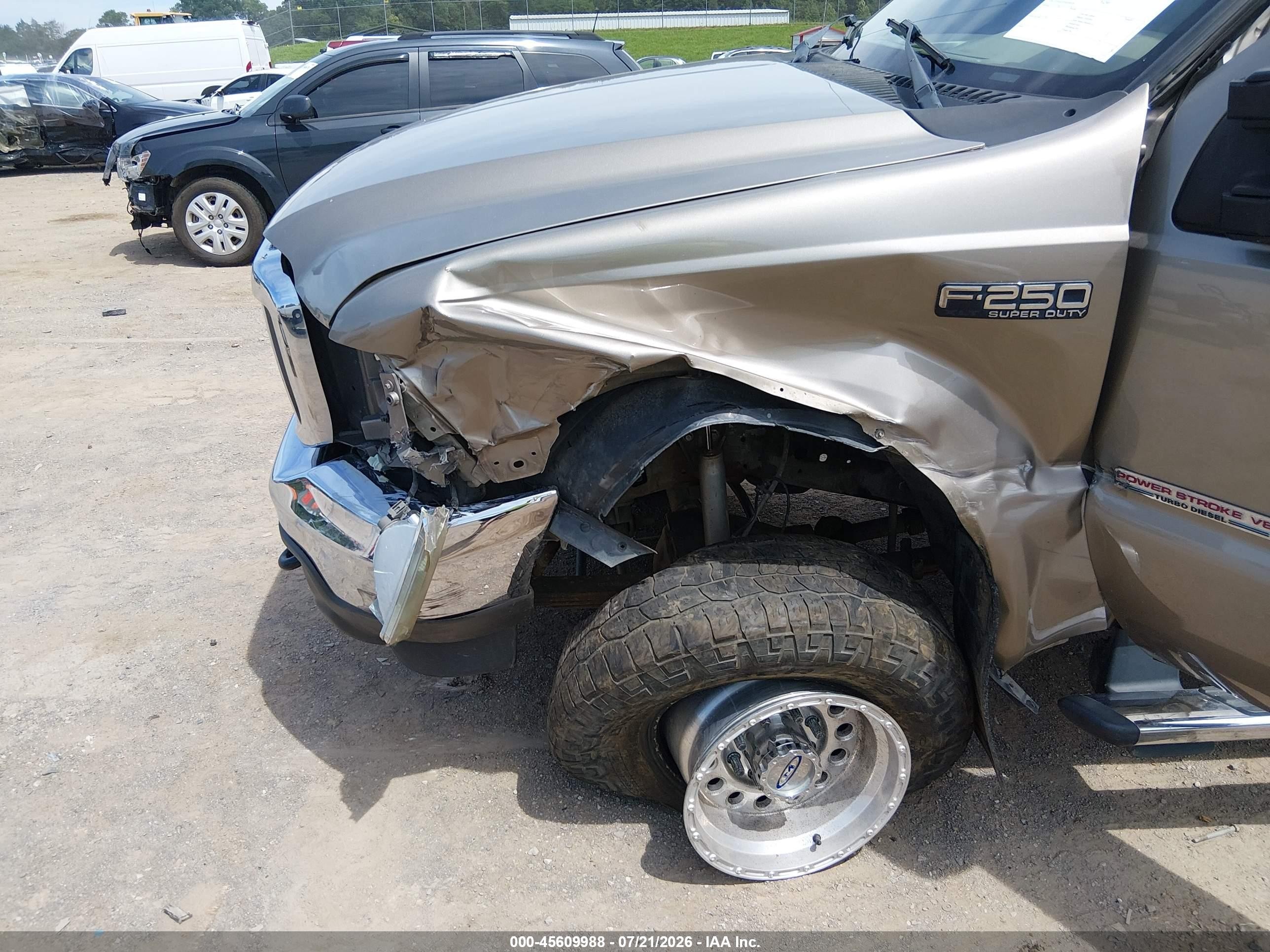2004 Ford F-250 Lariat/xl/xlt Gold vin: 1FTNX21P74EE00526