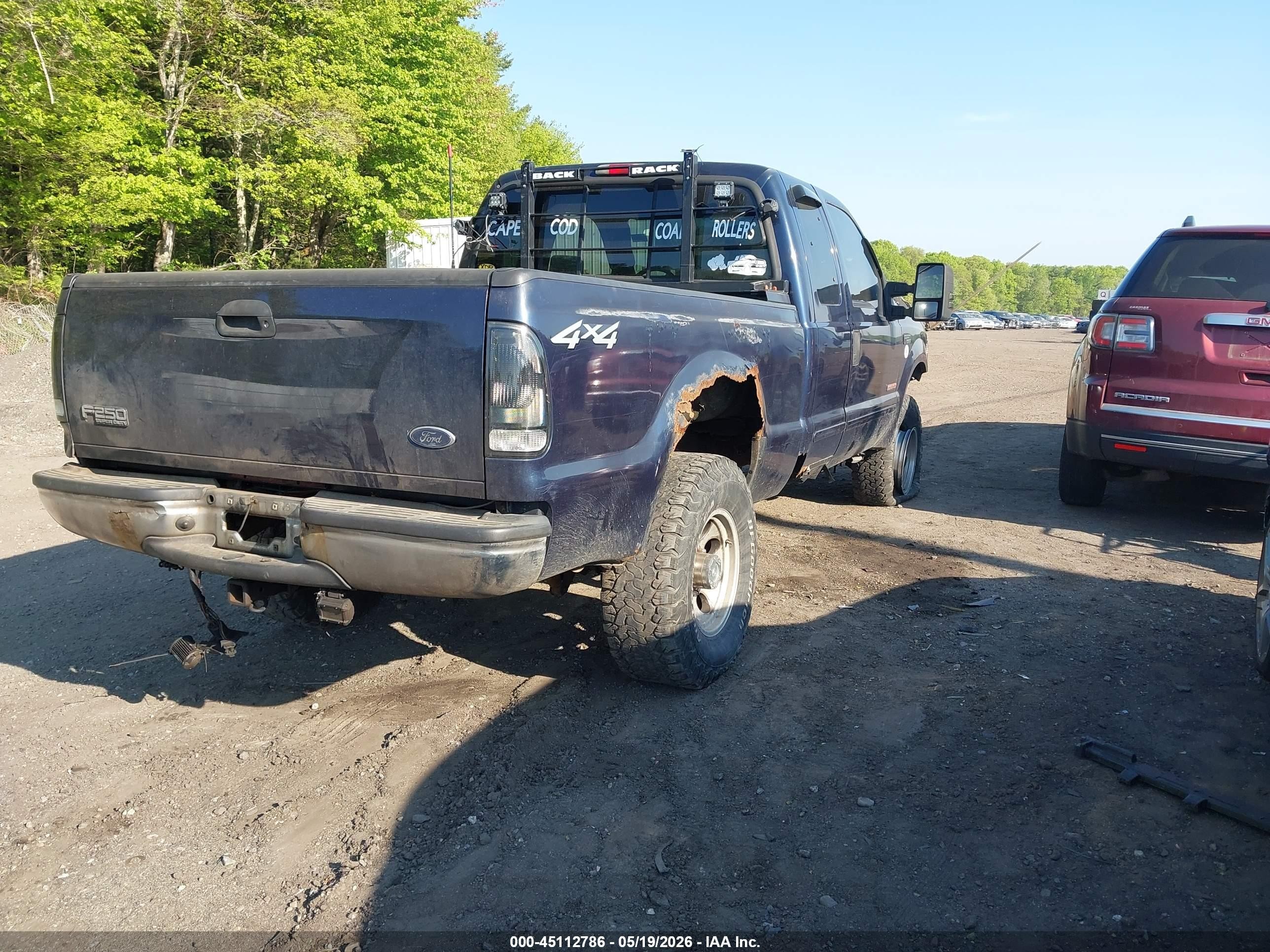 2003 Ford F-250 Lariat/xl/xlt Dark Blue vin: 1FTNX21PX3ED45603