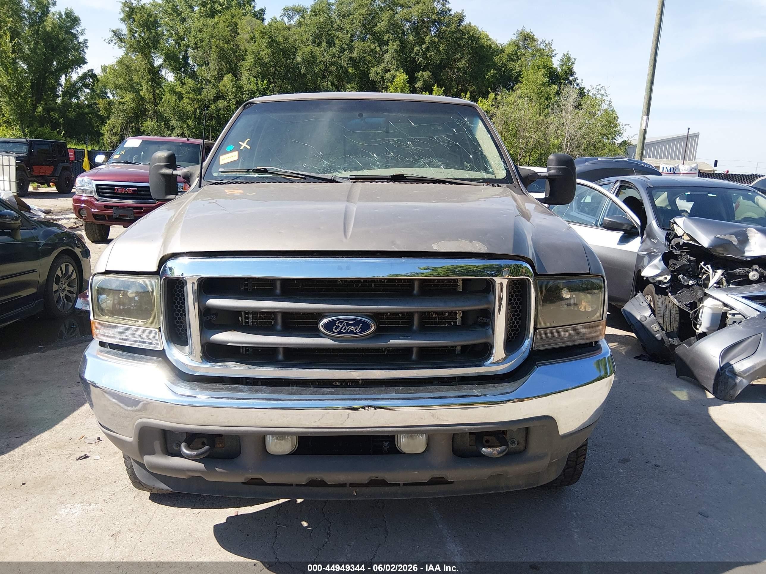 2002 Ford F-250 Lariat/xl/xlt Beige vin: 1FTNX21S02EA21935