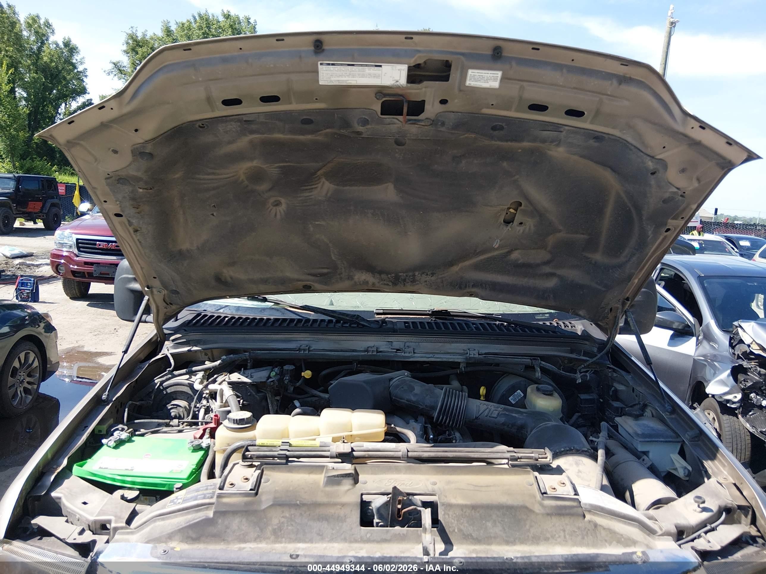 2002 Ford F-250 Lariat/xl/xlt Beige vin: 1FTNX21S02EA21935