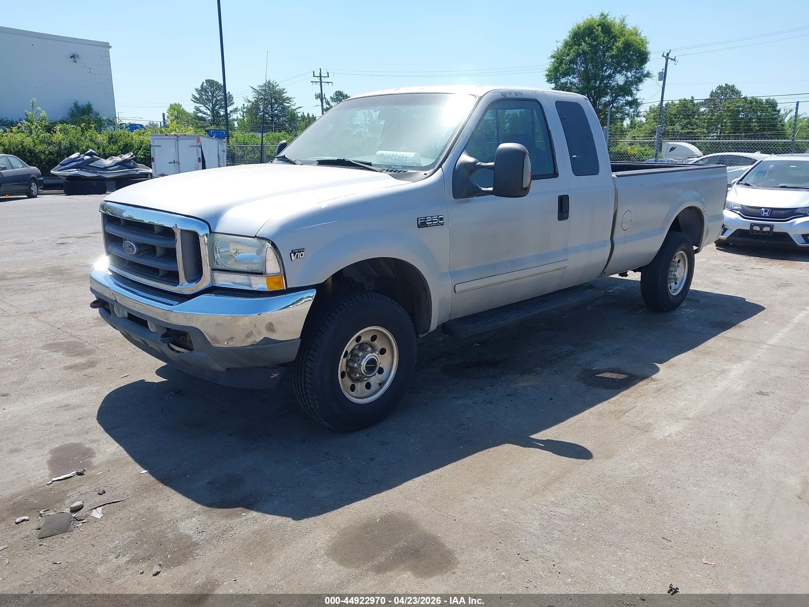 2003 Ford F-250 Lariat/xl/xlt Silver vin: 1FTNX21S13EB47254