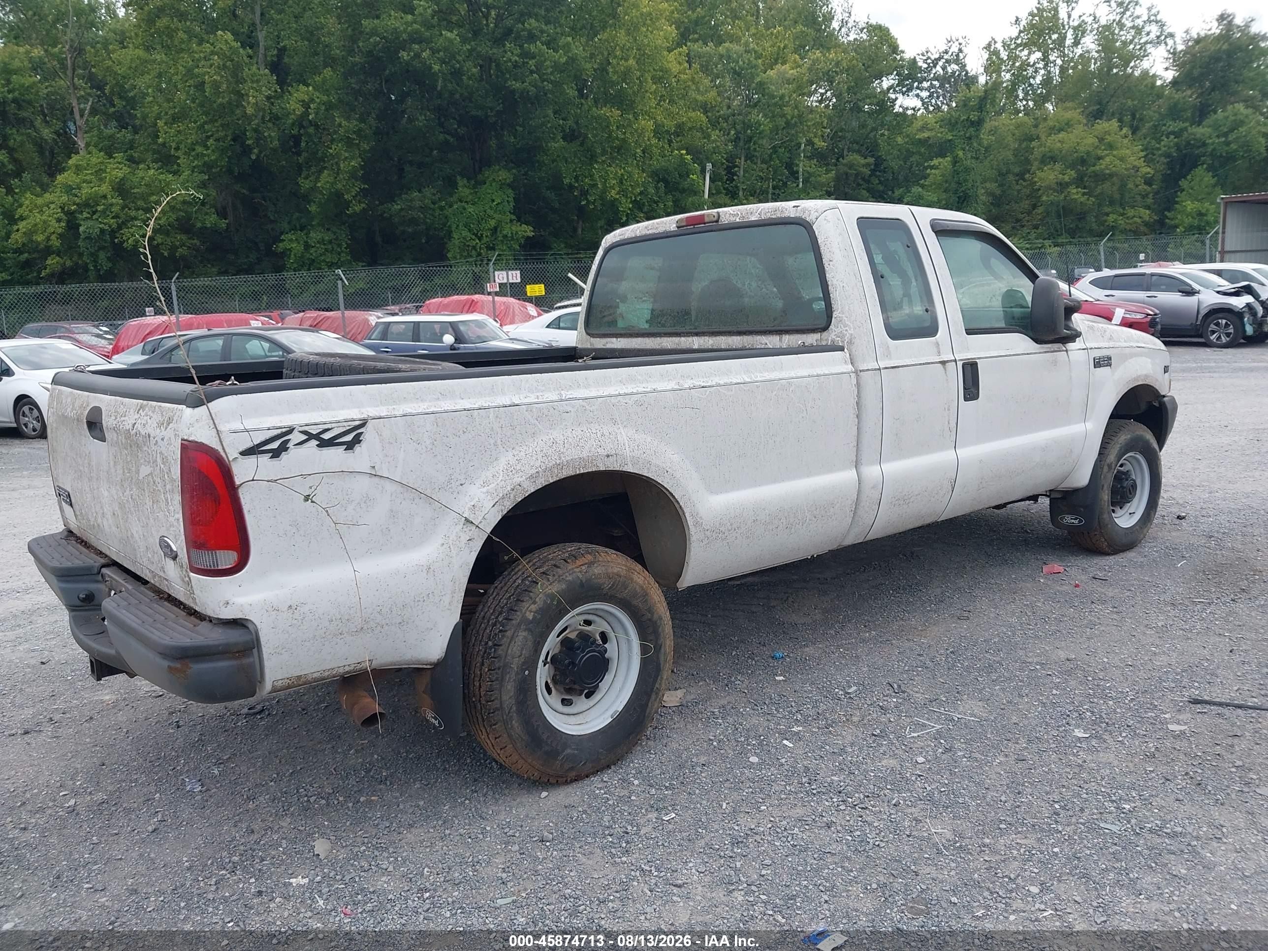 2003 Ford F-250 Lariat/xl/xlt White vin: 1FTNX21S23EB28132