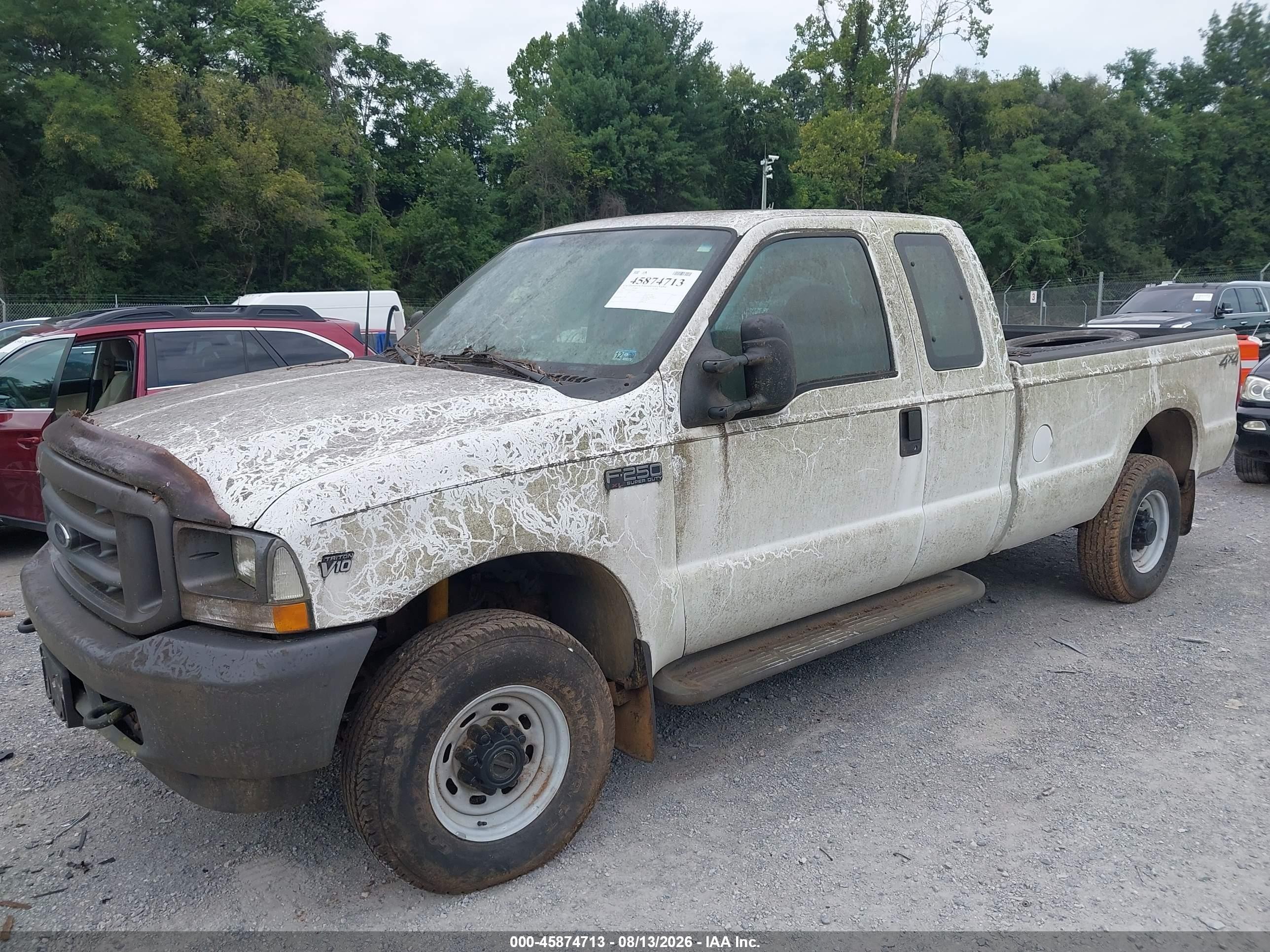 2003 Ford F-250 Lariat/xl/xlt White vin: 1FTNX21S23EB28132