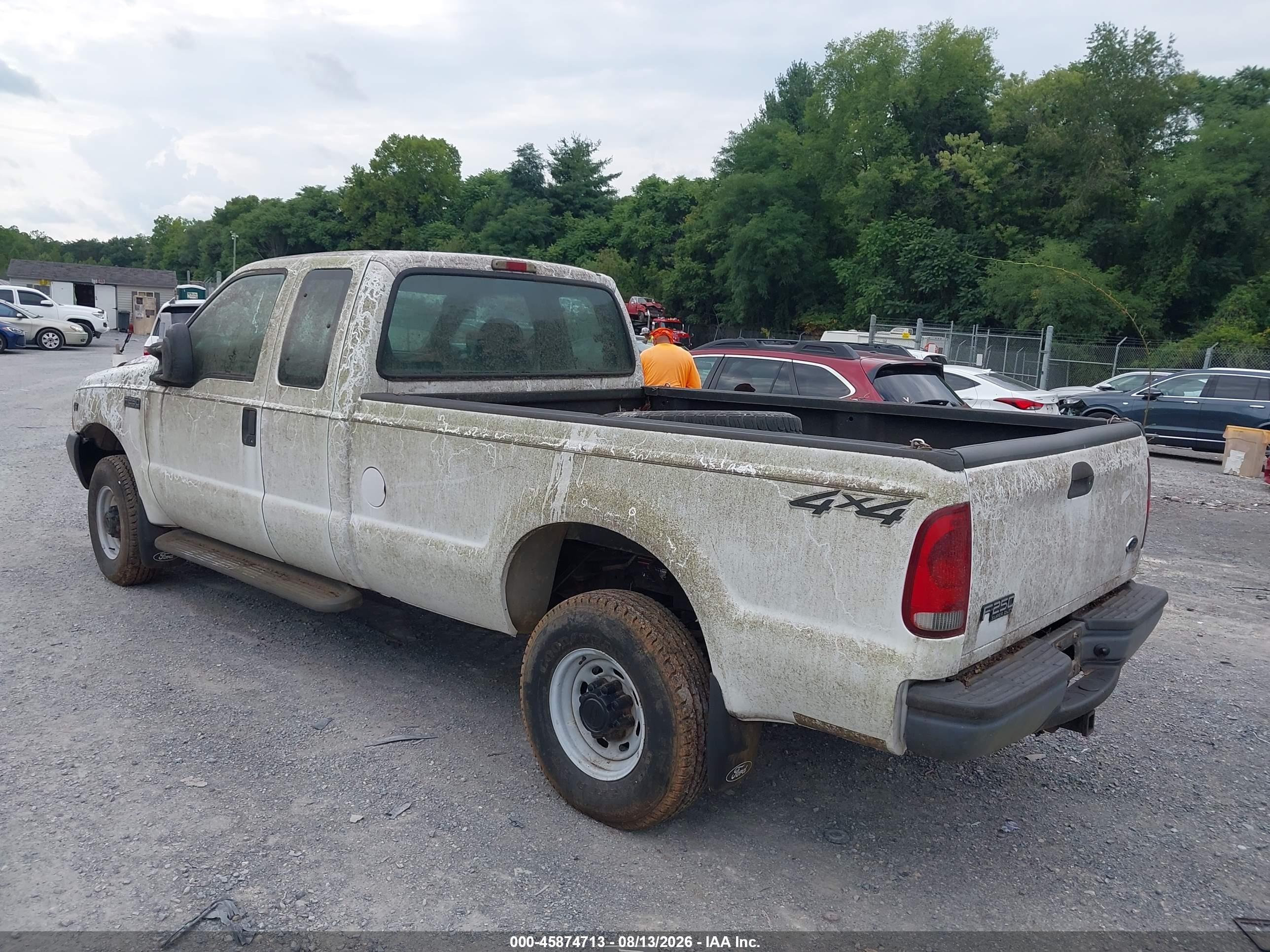 2003 Ford F-250 Lariat/xl/xlt White vin: 1FTNX21S23EB28132