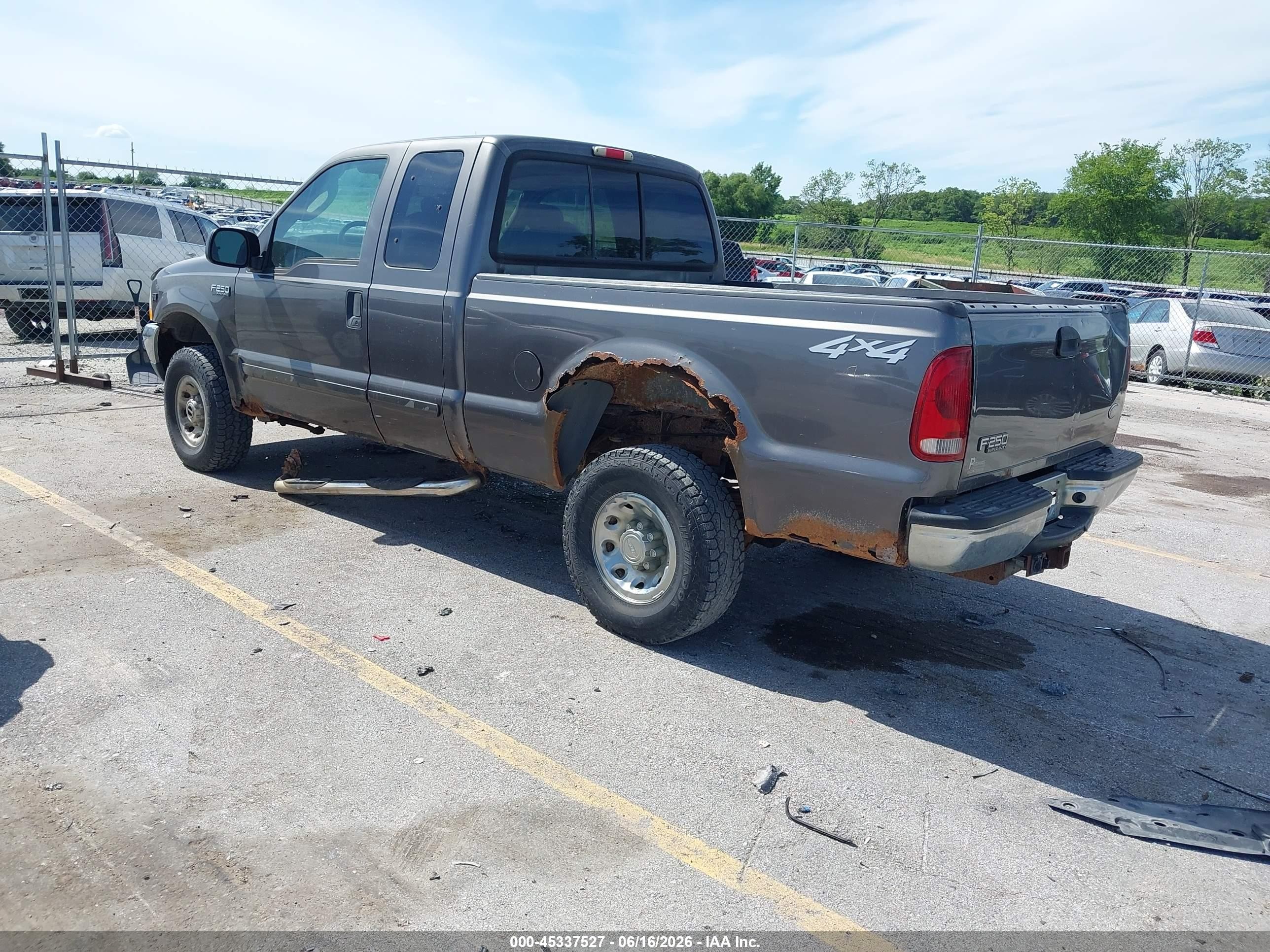 2003 Ford F-250 Lariat/xl/xlt Серый vin: 1FTNX21S23EB93269